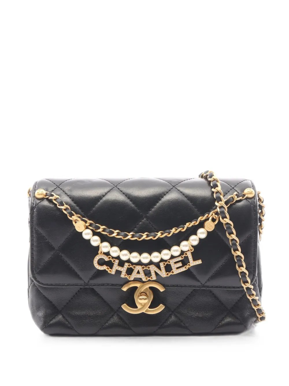 2010s mini flap cross body bag