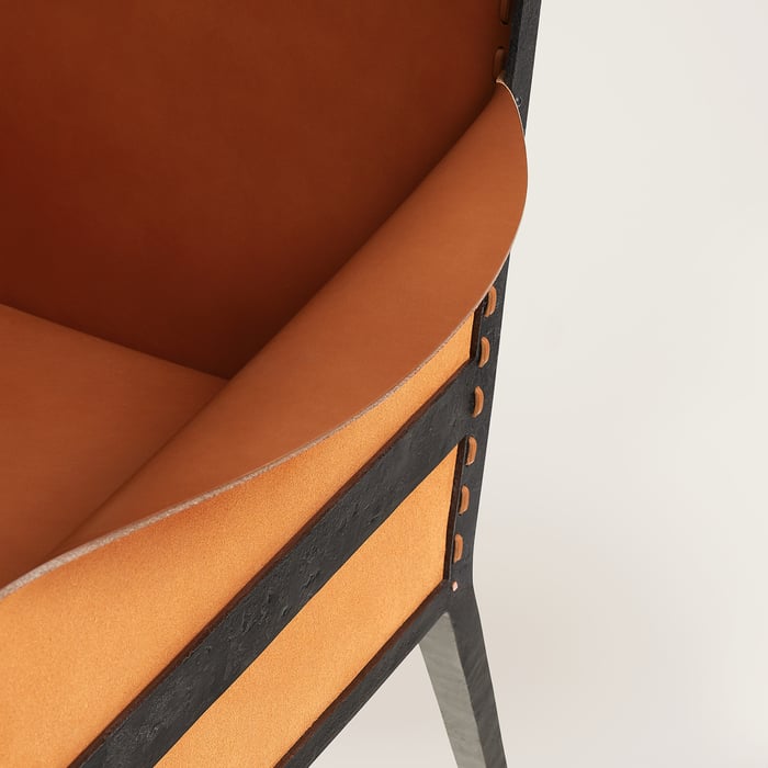 Naturel Reeditions J.-m. Frank Par Hermès Wrought Iron Bench