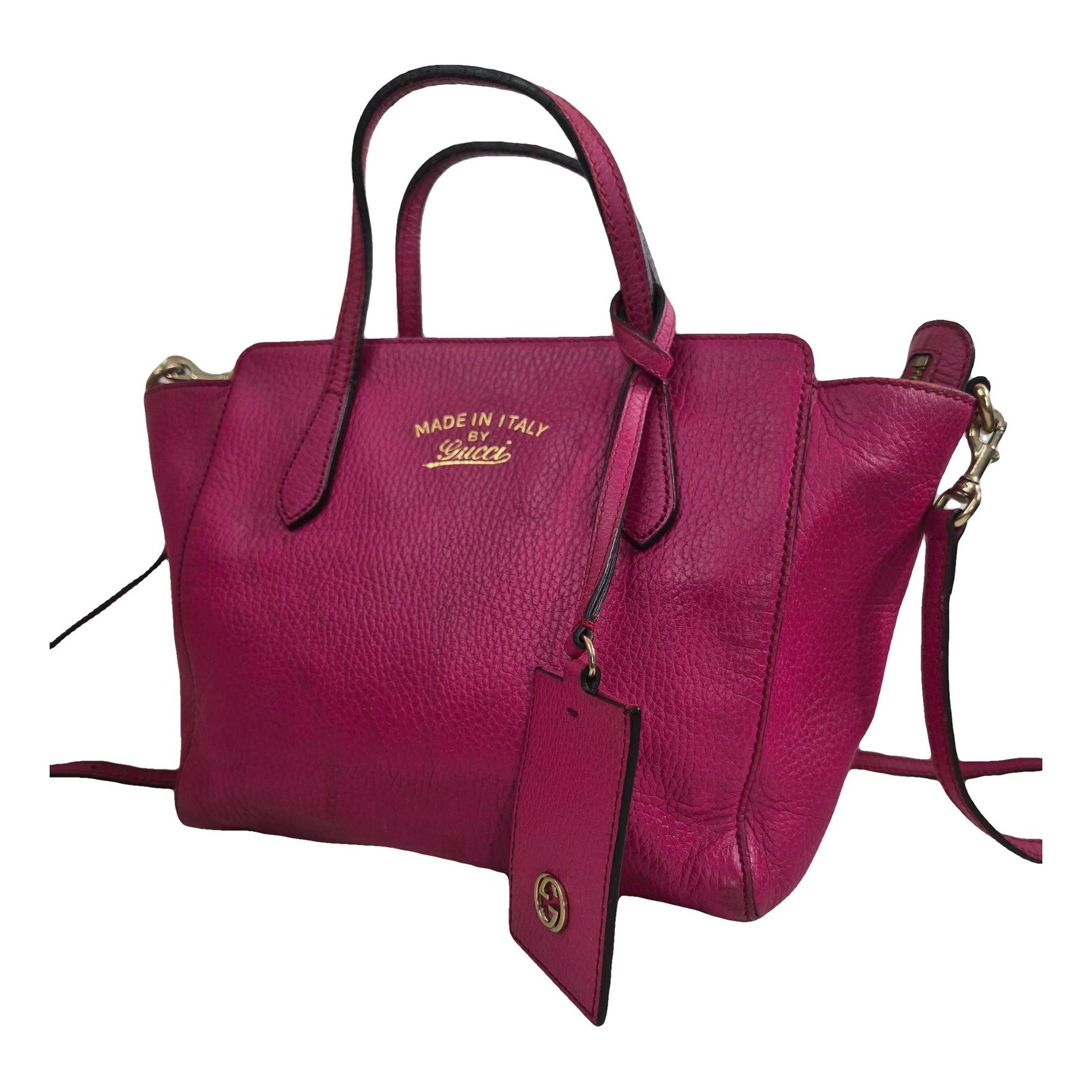 Swing leather tote