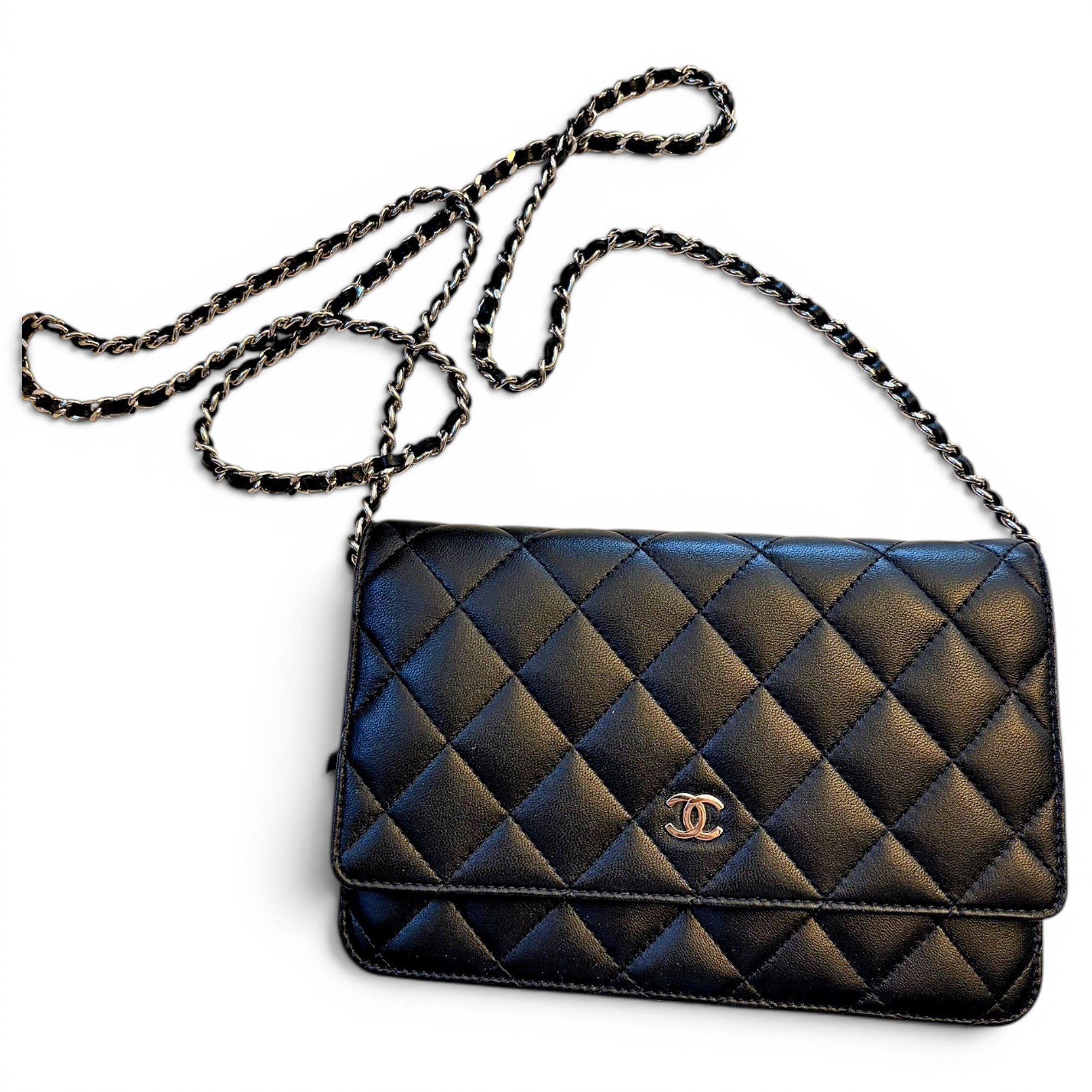 Wallet On Chain 2.55 leather crossbody bag