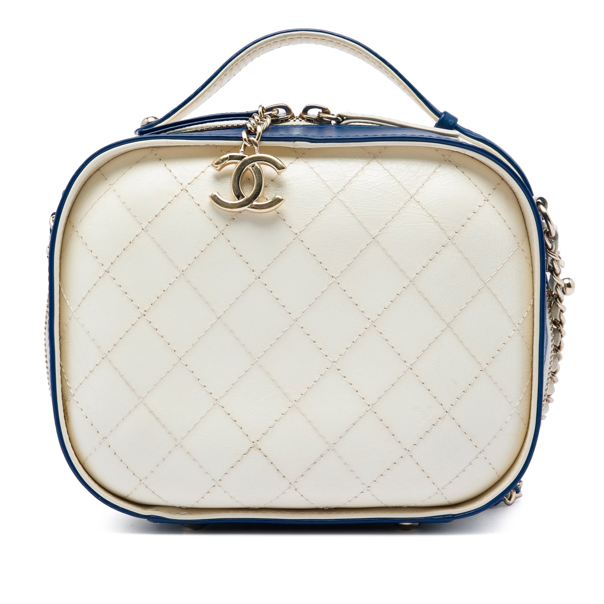 Vanity leather handbag