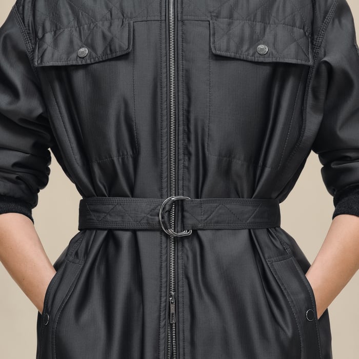 Gris Ardoise Bombers Coat
