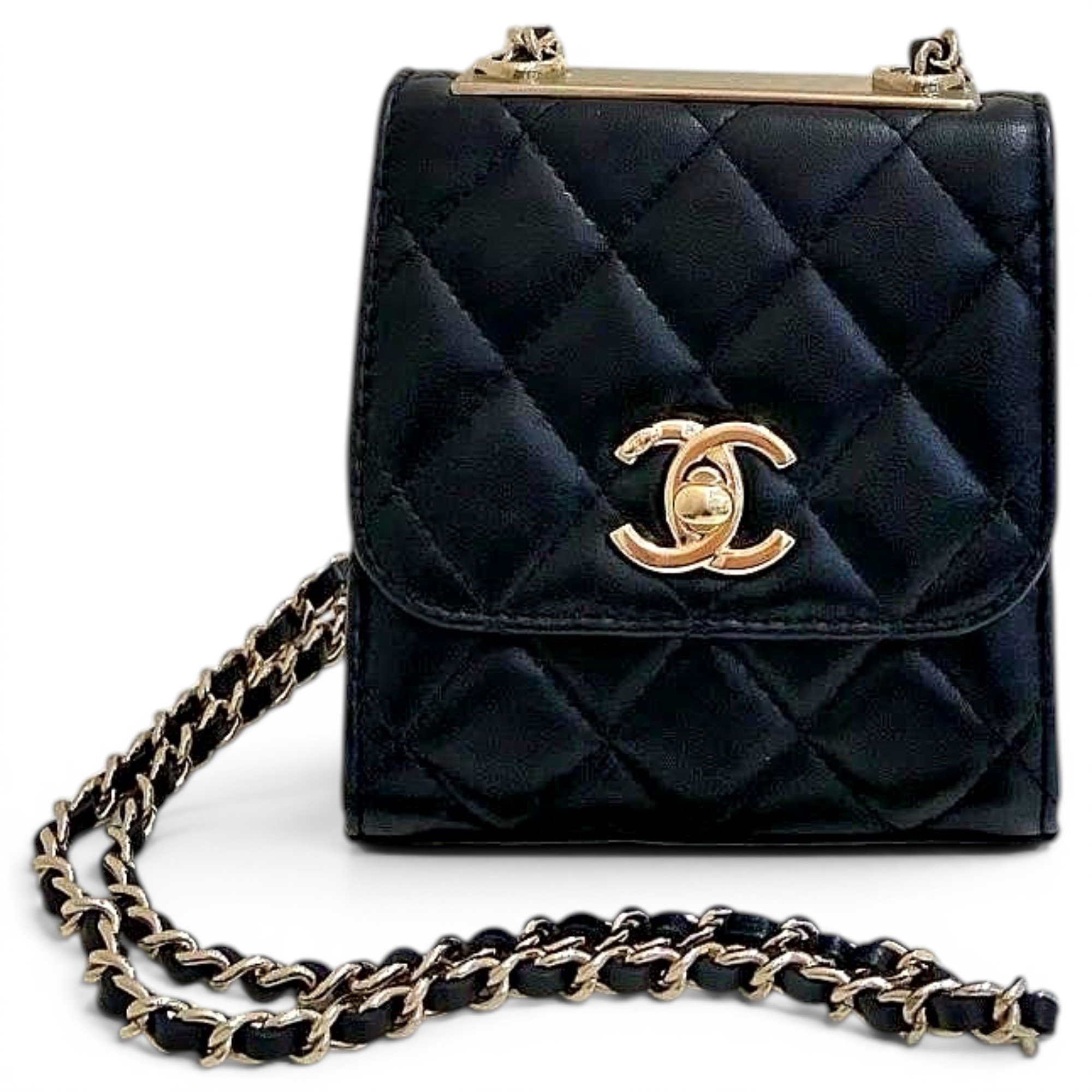 Trendy CC leather mini bag