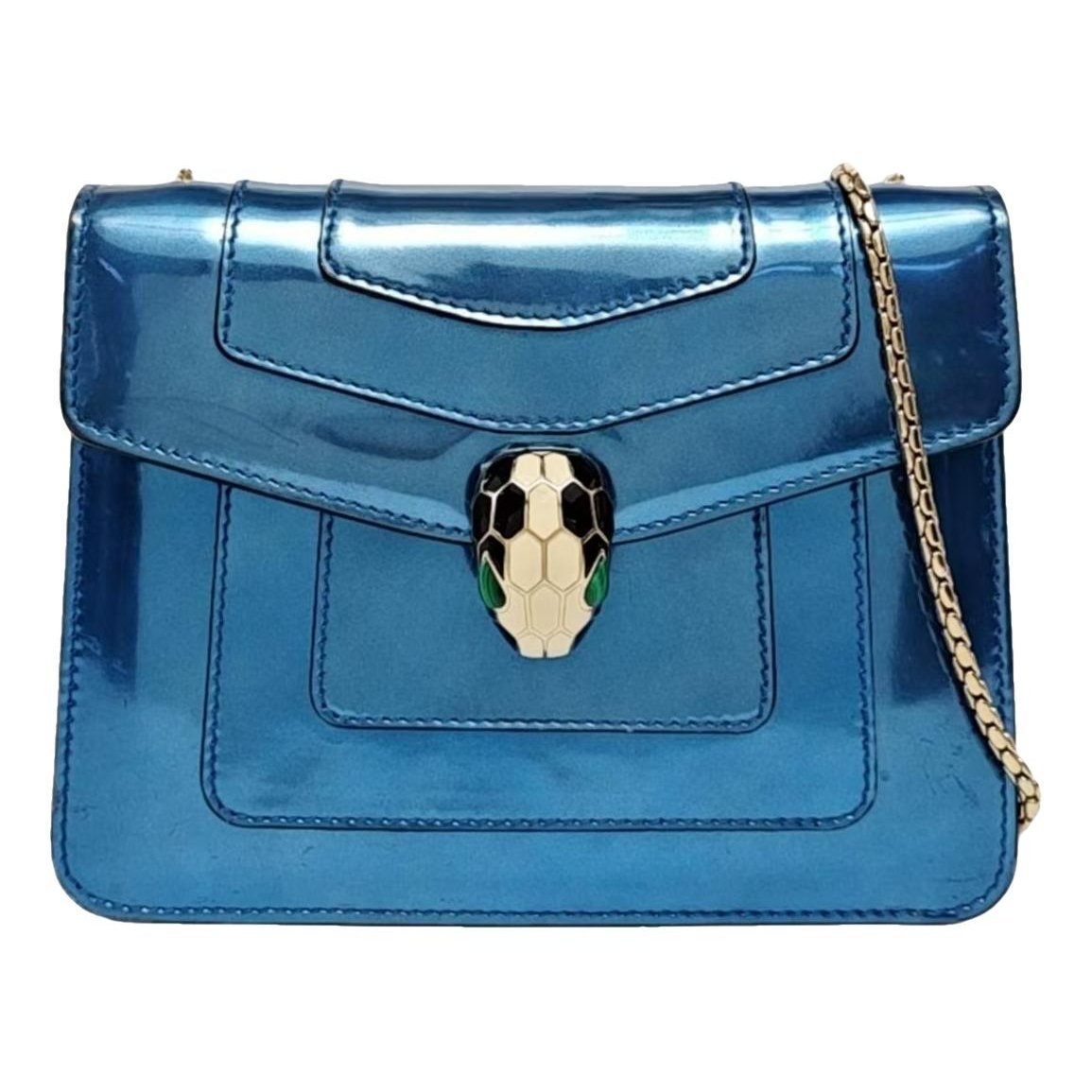 Serpenti leather handbag