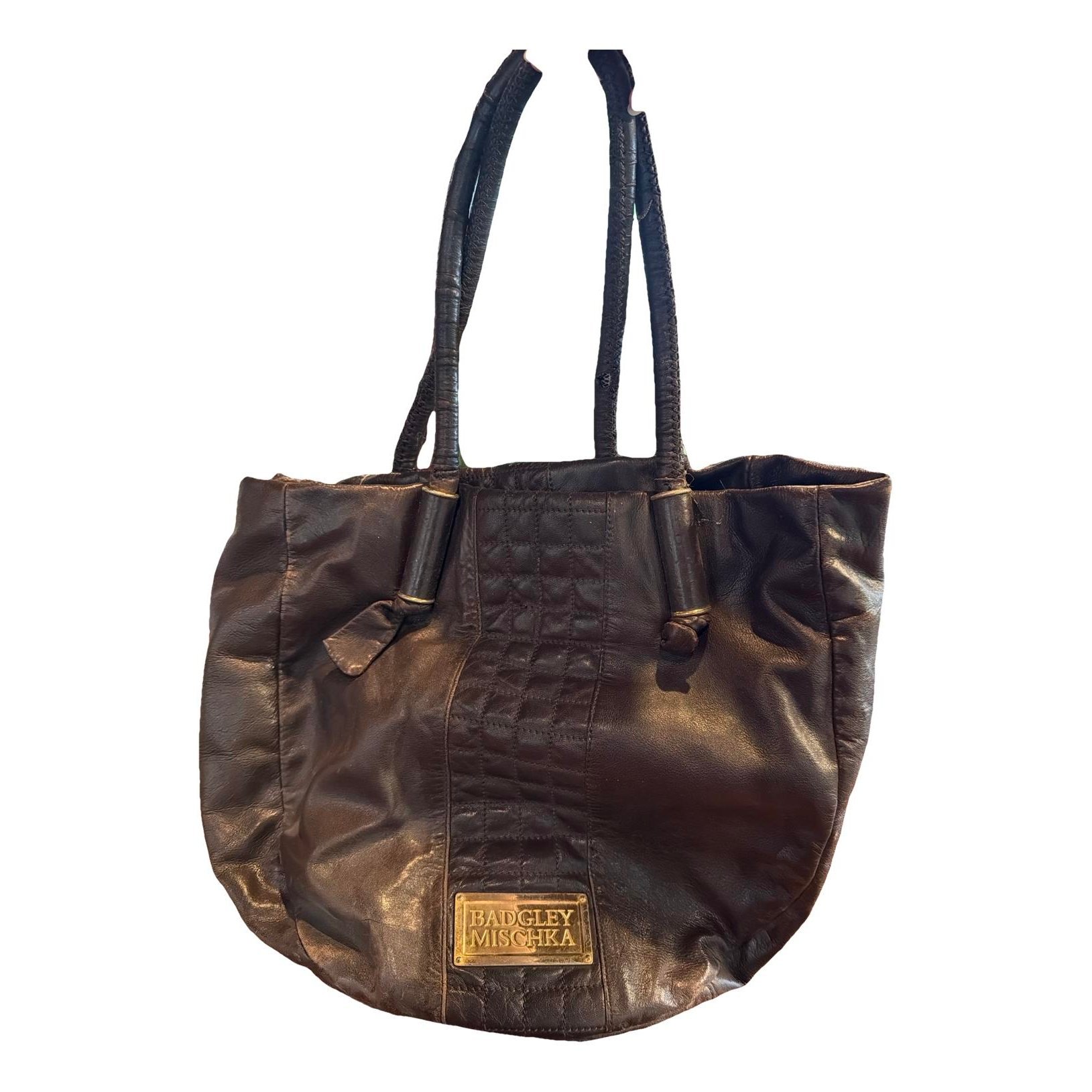 Leather tote