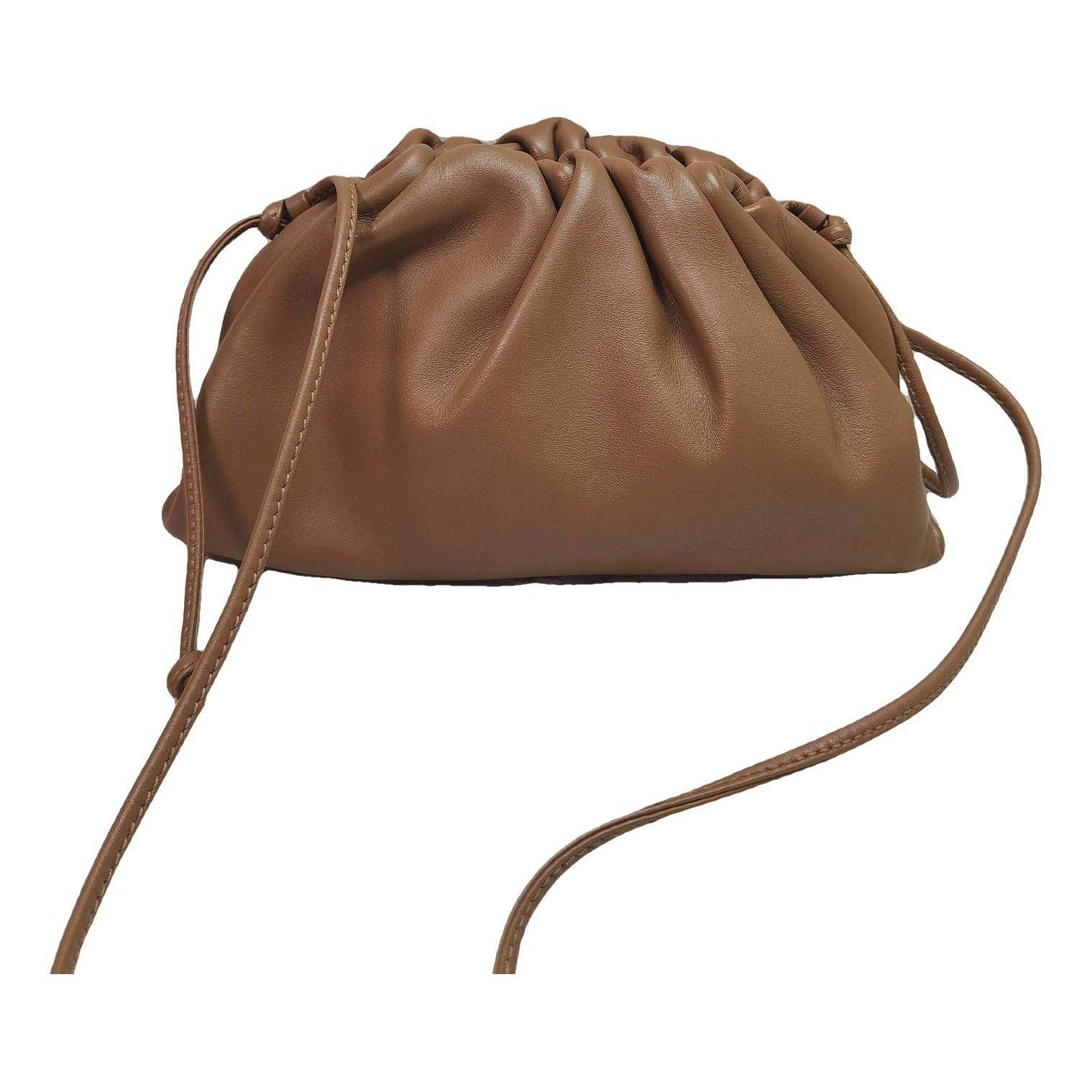 Pouch leather handbag