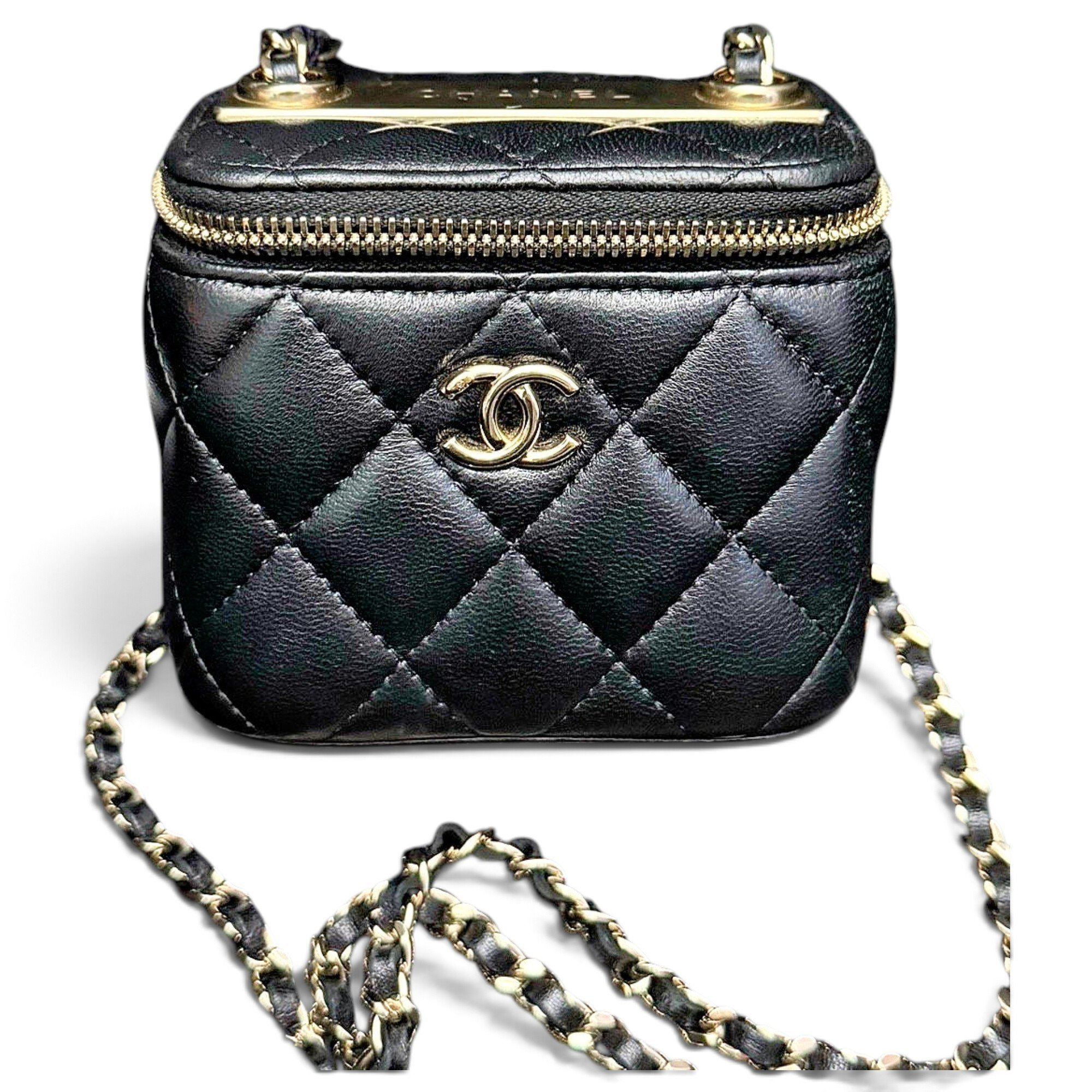 Trendy CC Vanity leather mini bag