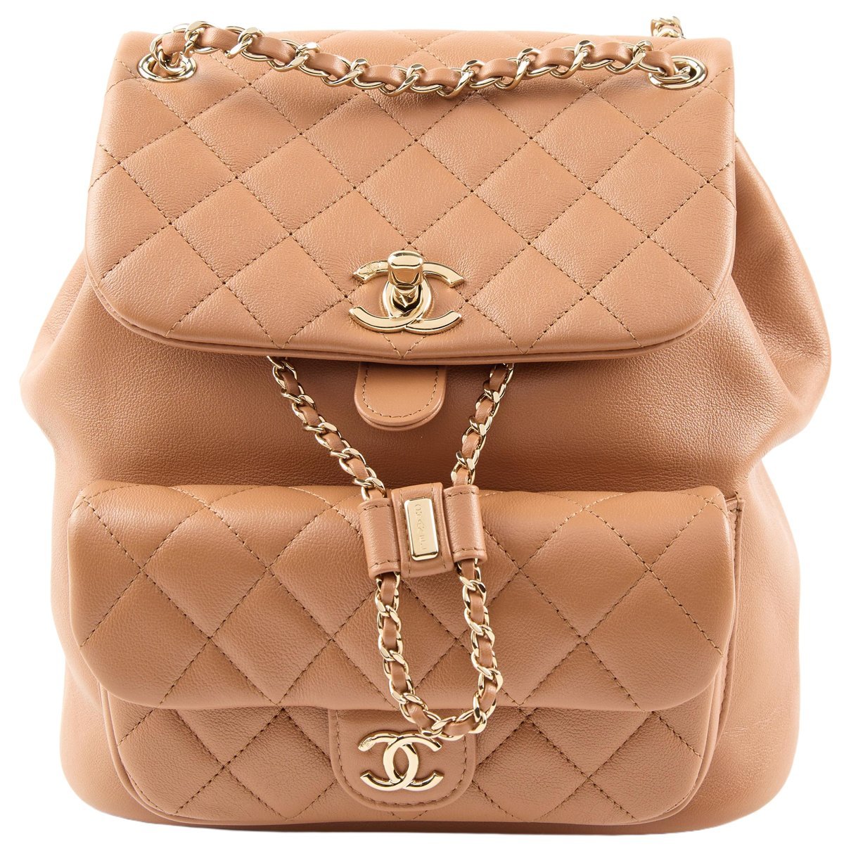 Leather backpack