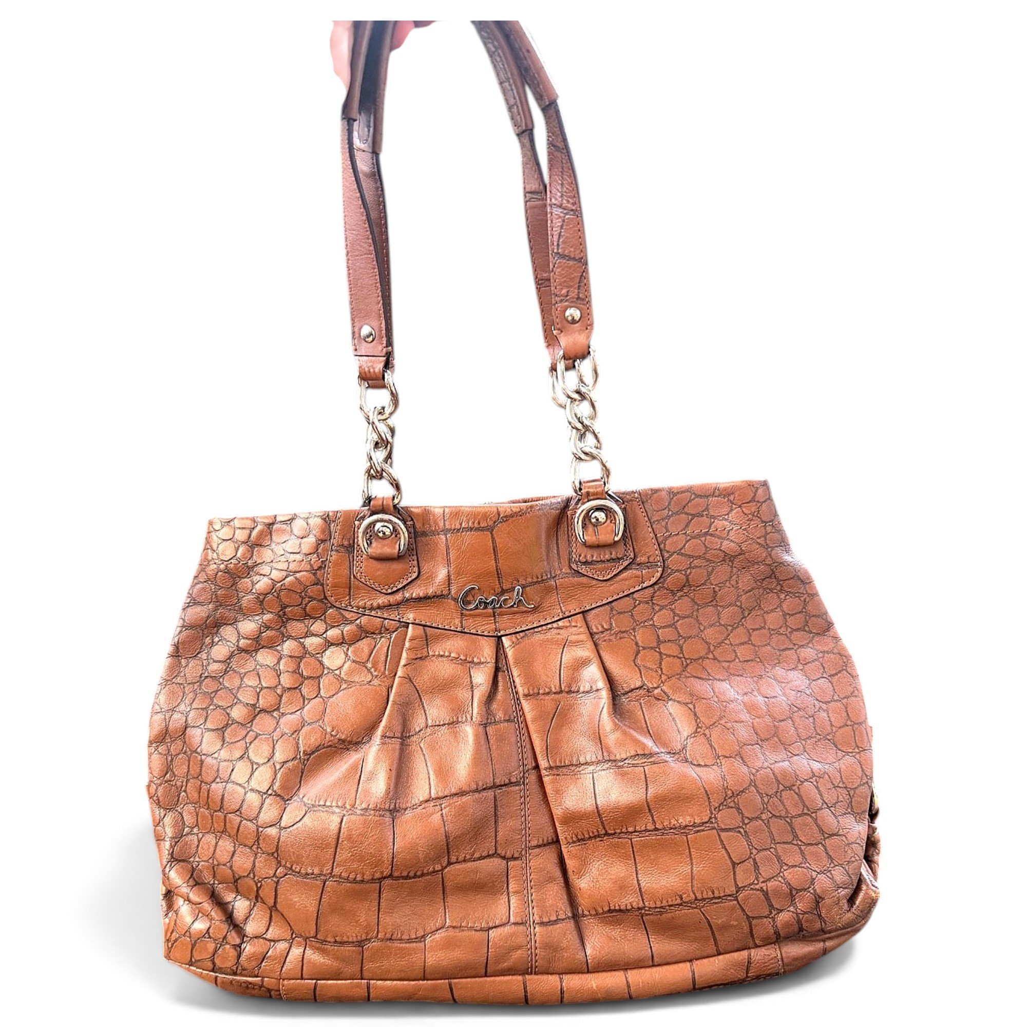 CITY ZIP TOTE leather tote