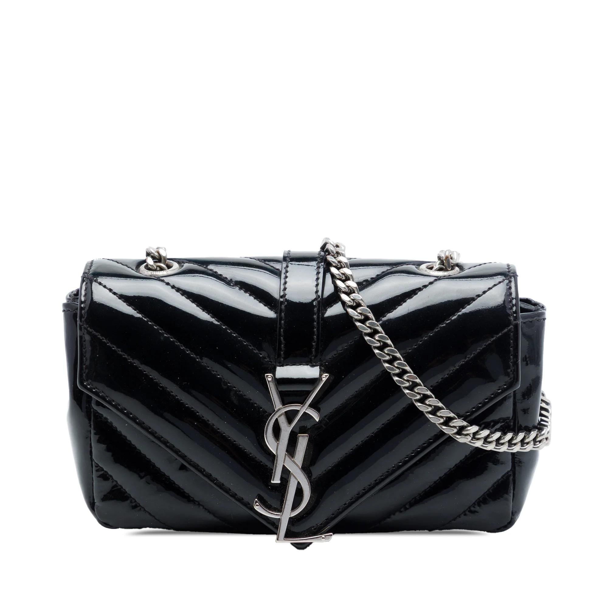 Patent leather handbag