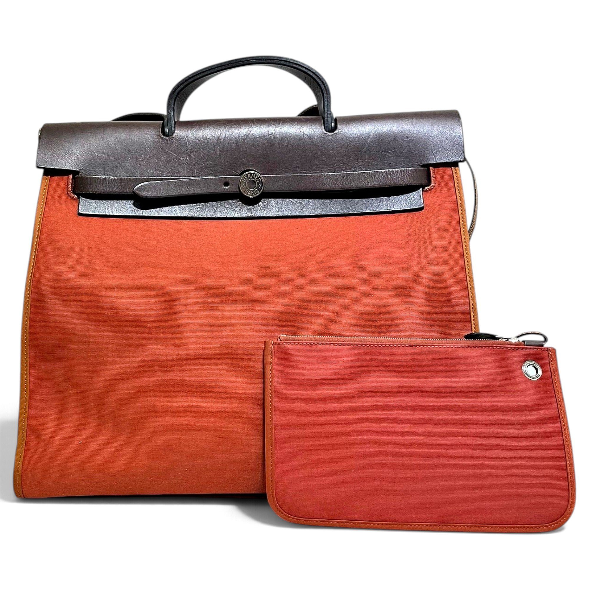 Hermes Herbag Handbag Orange