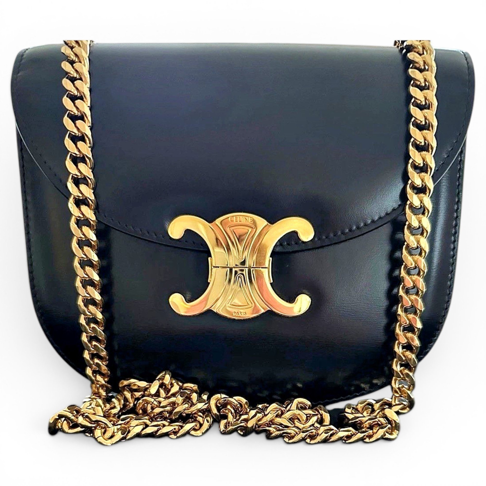 Triomphe leather handbag