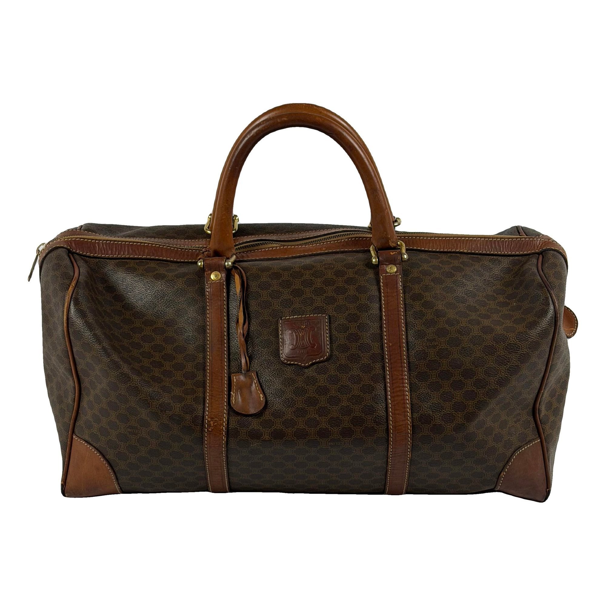 Leather travel bag
