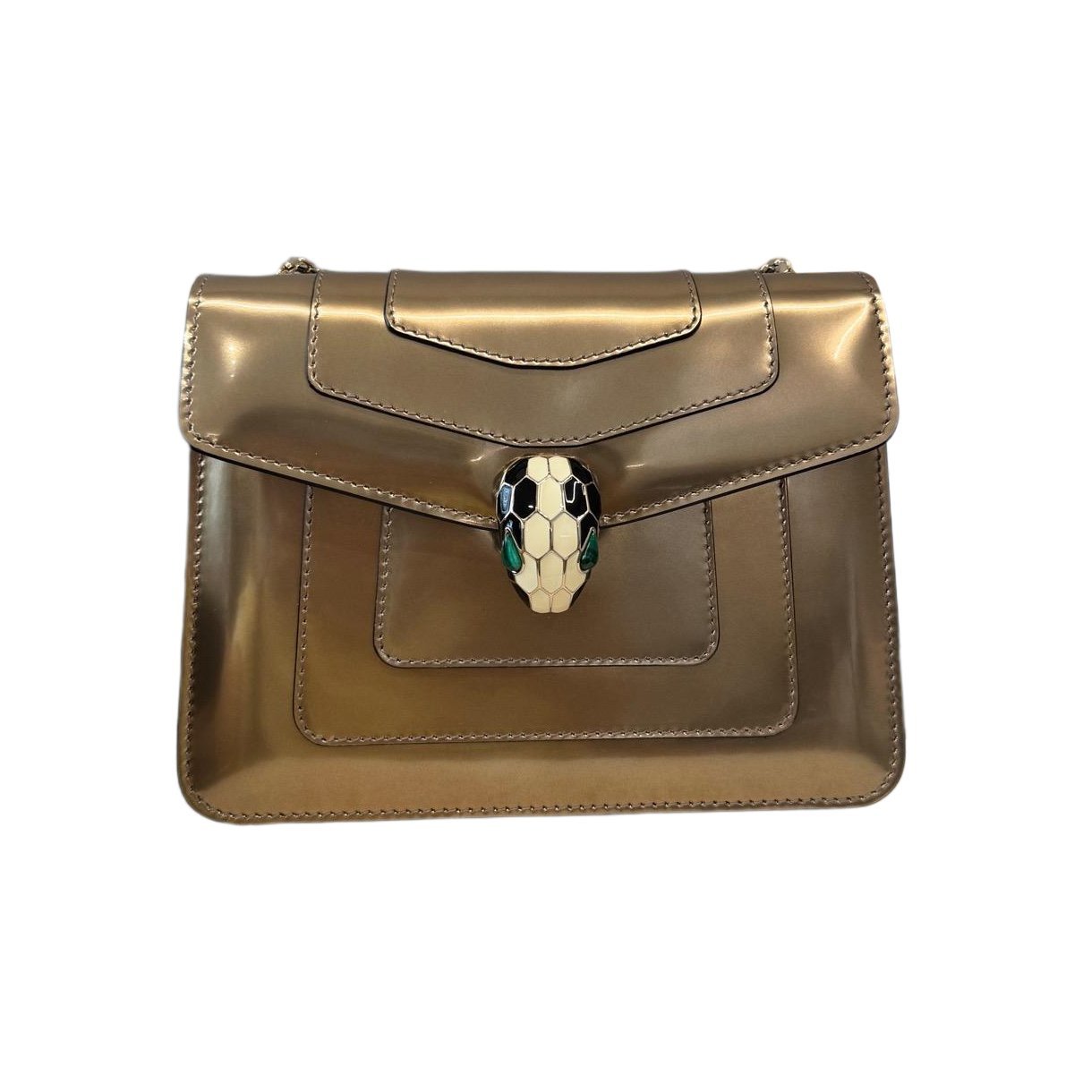 Serpenti leather handbag