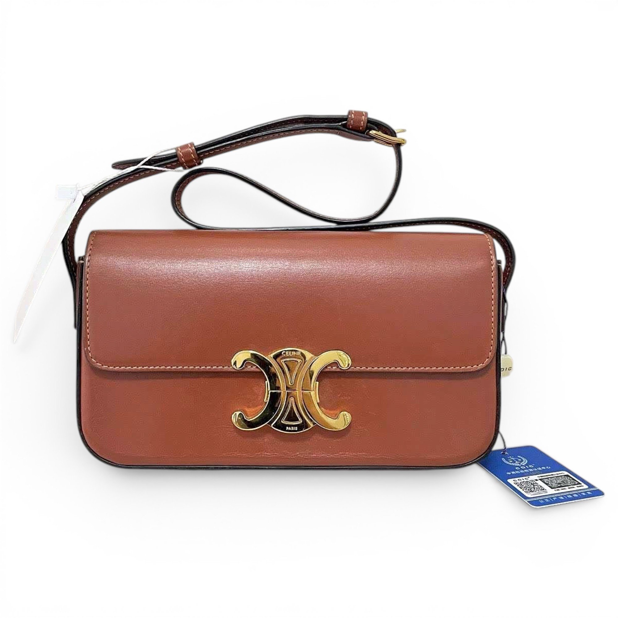 Triomphe Long leather handbag