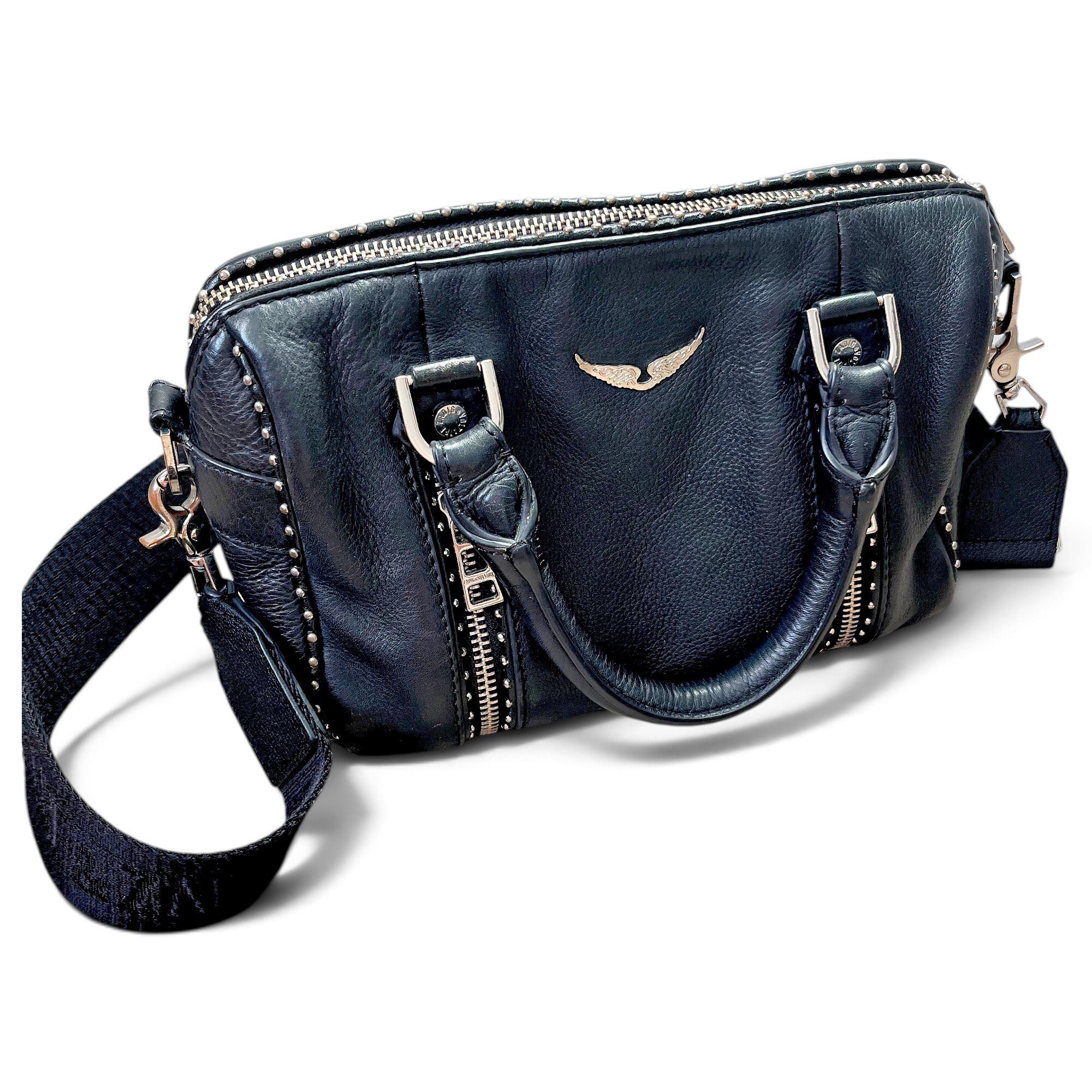 Sunny leather bowling bag