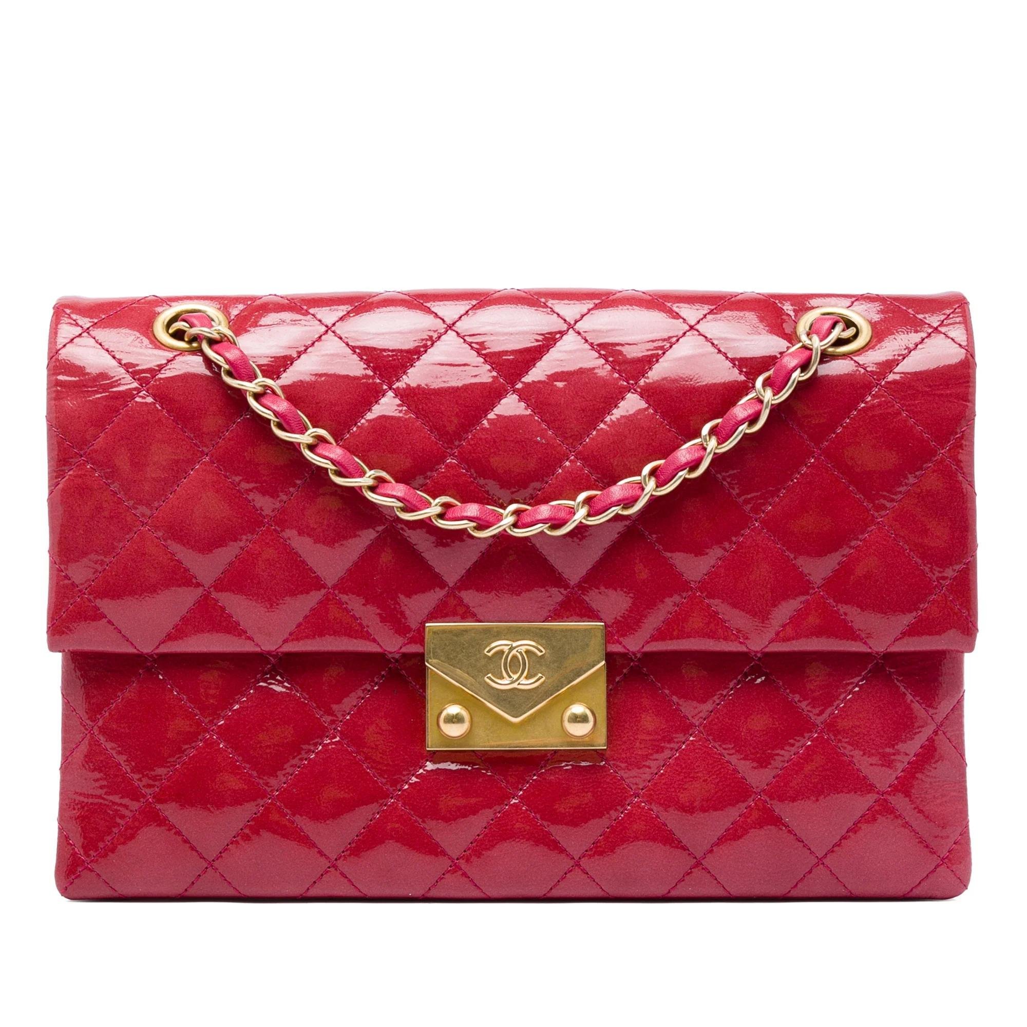 Patent leather handbag