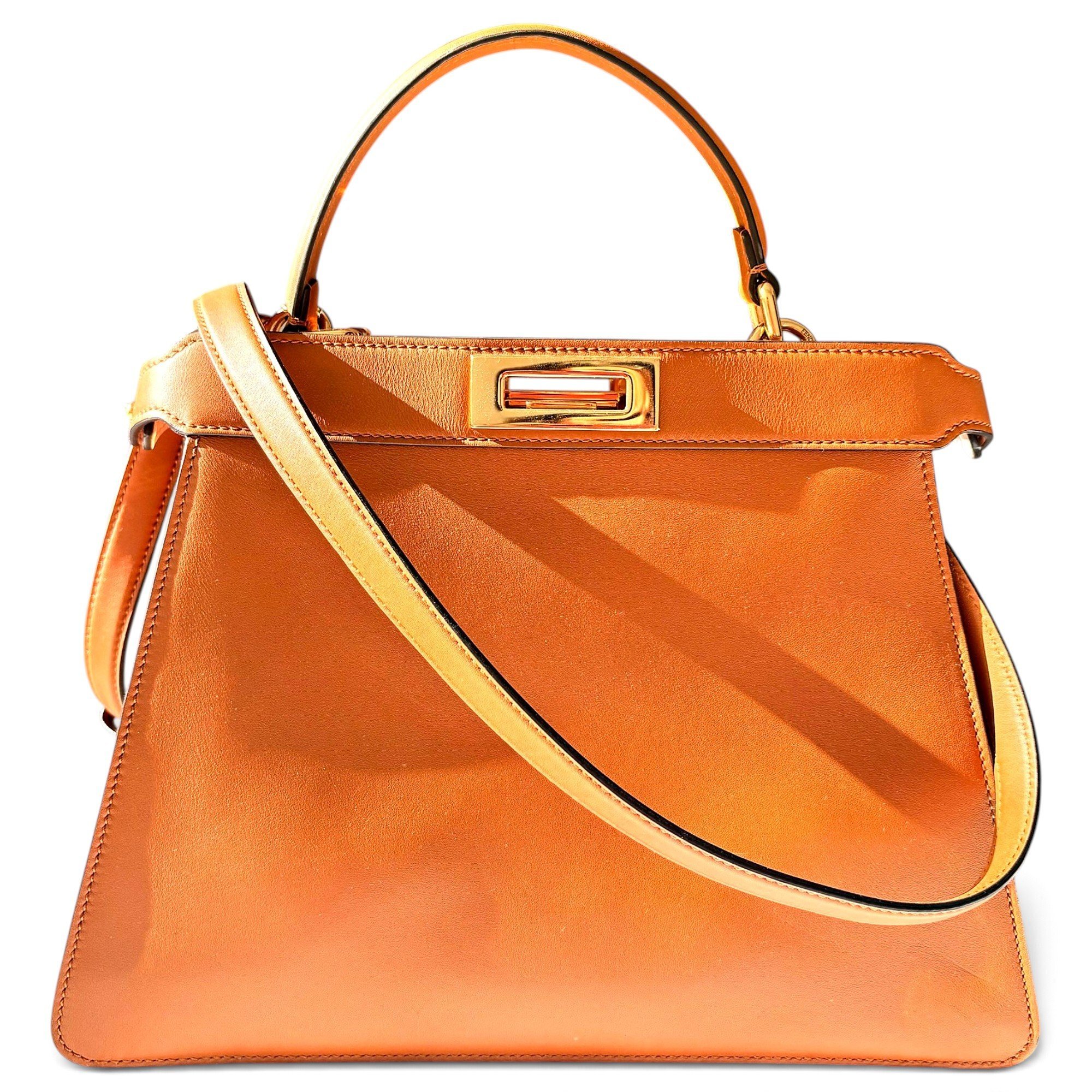 Peekaboo leather handbag