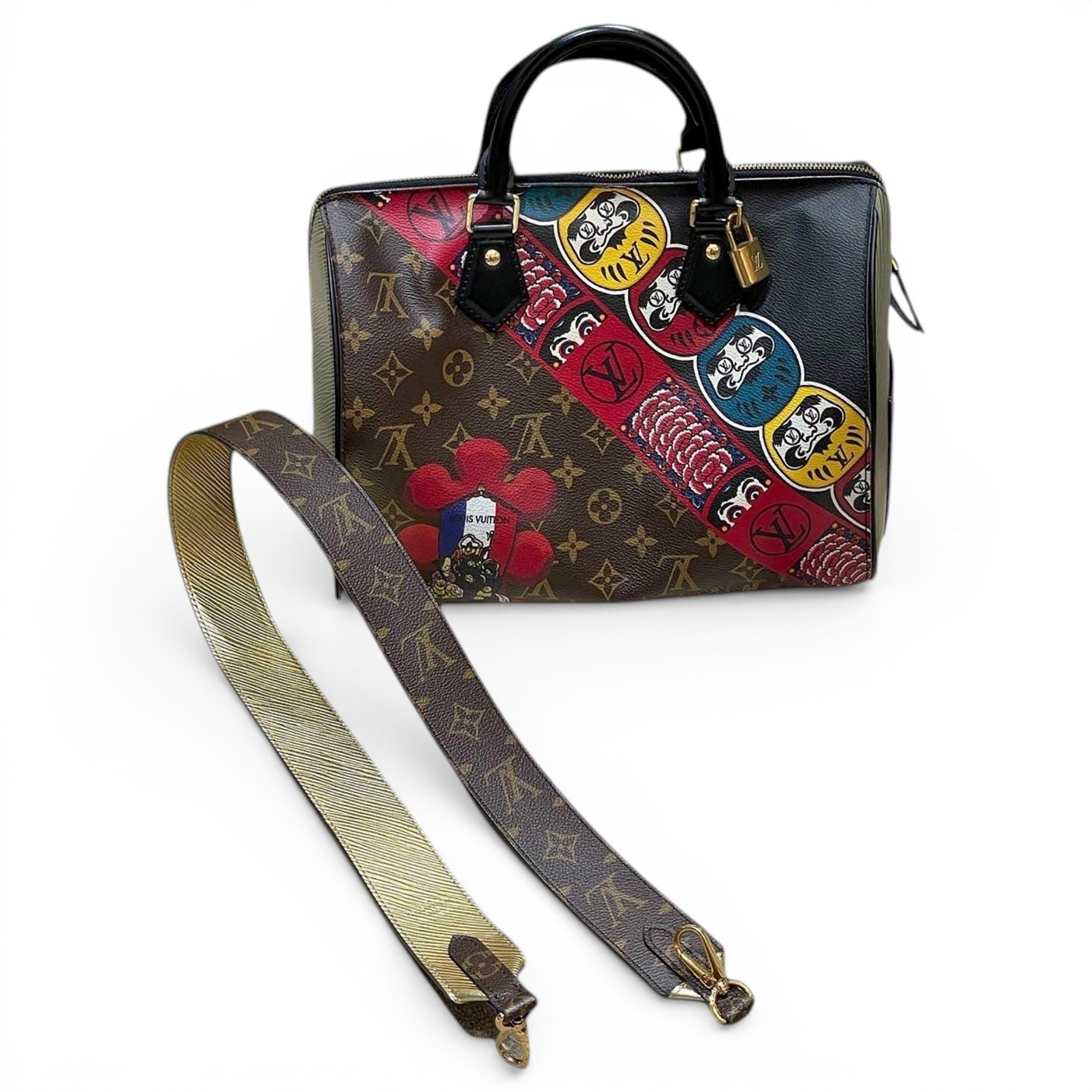 Speedy leather handbag