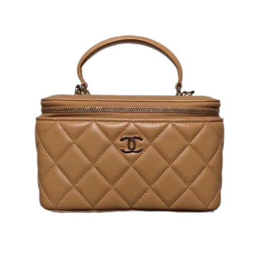 Vanity leather handbag