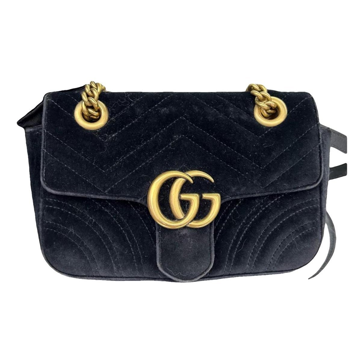GG Marmont Flap velvet crossbody bag