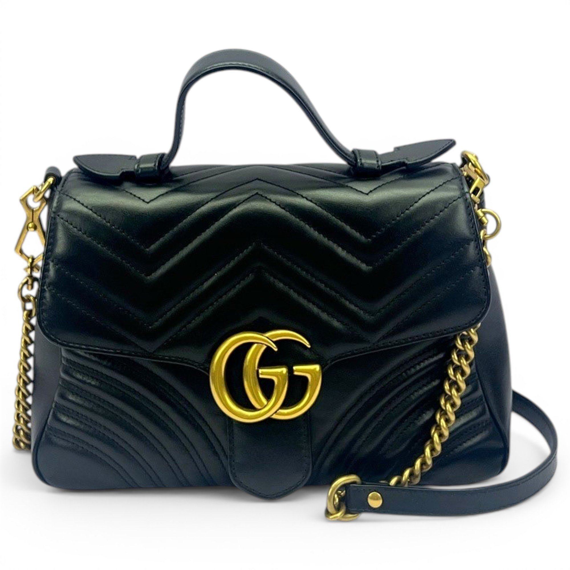 GG Marmont Flap leather handbag
