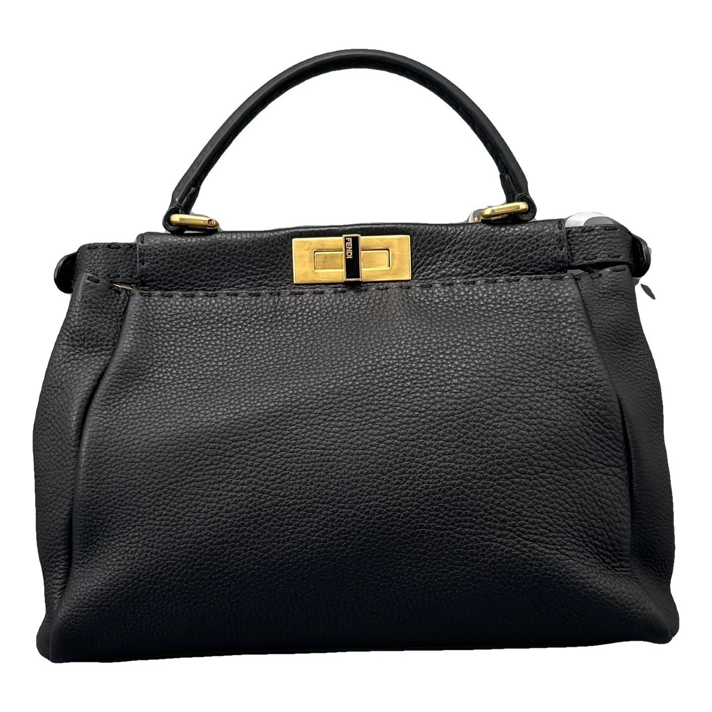 Peekaboo leather handbag