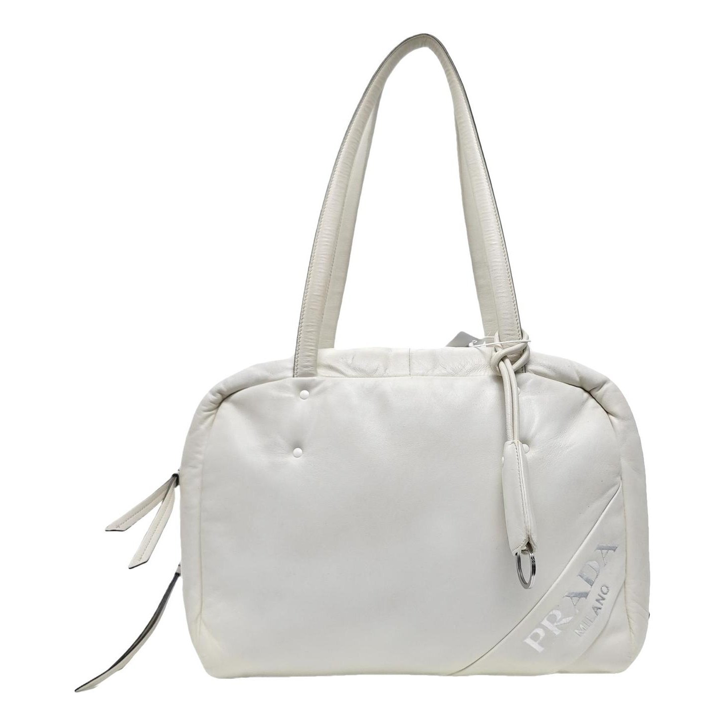 Bowling leather handbag