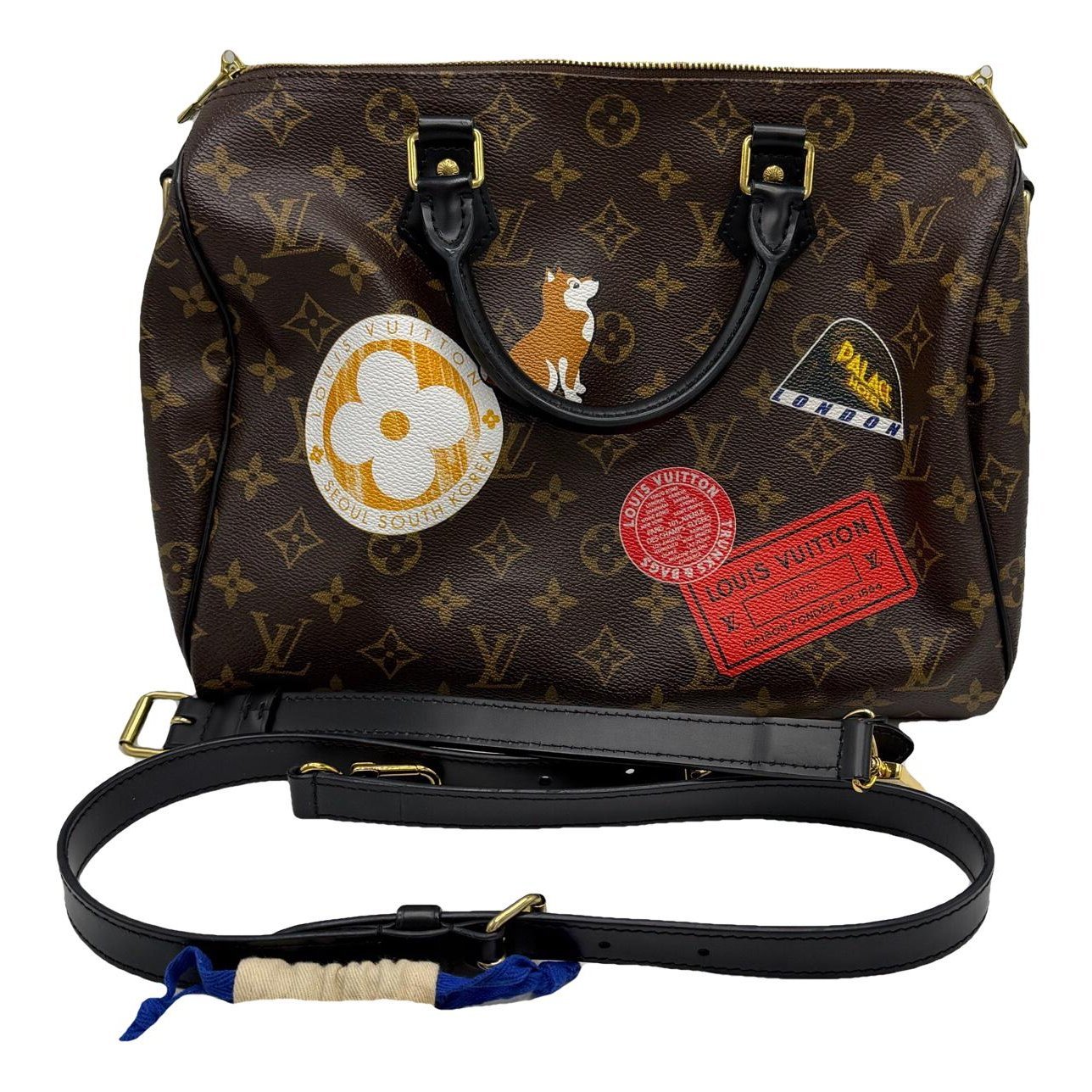 Speedy leather handbag