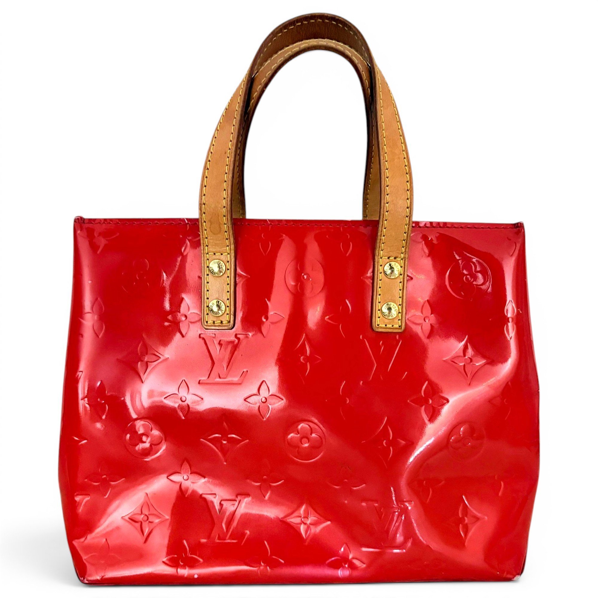 Reade patent leather tote
