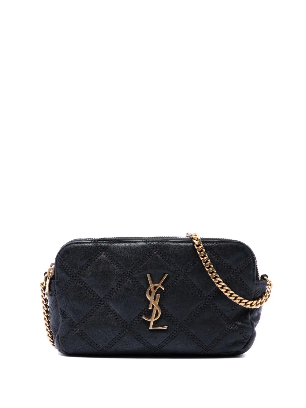 2020 Mini Quilted Lambskin Becky Double Zip crossbody bag