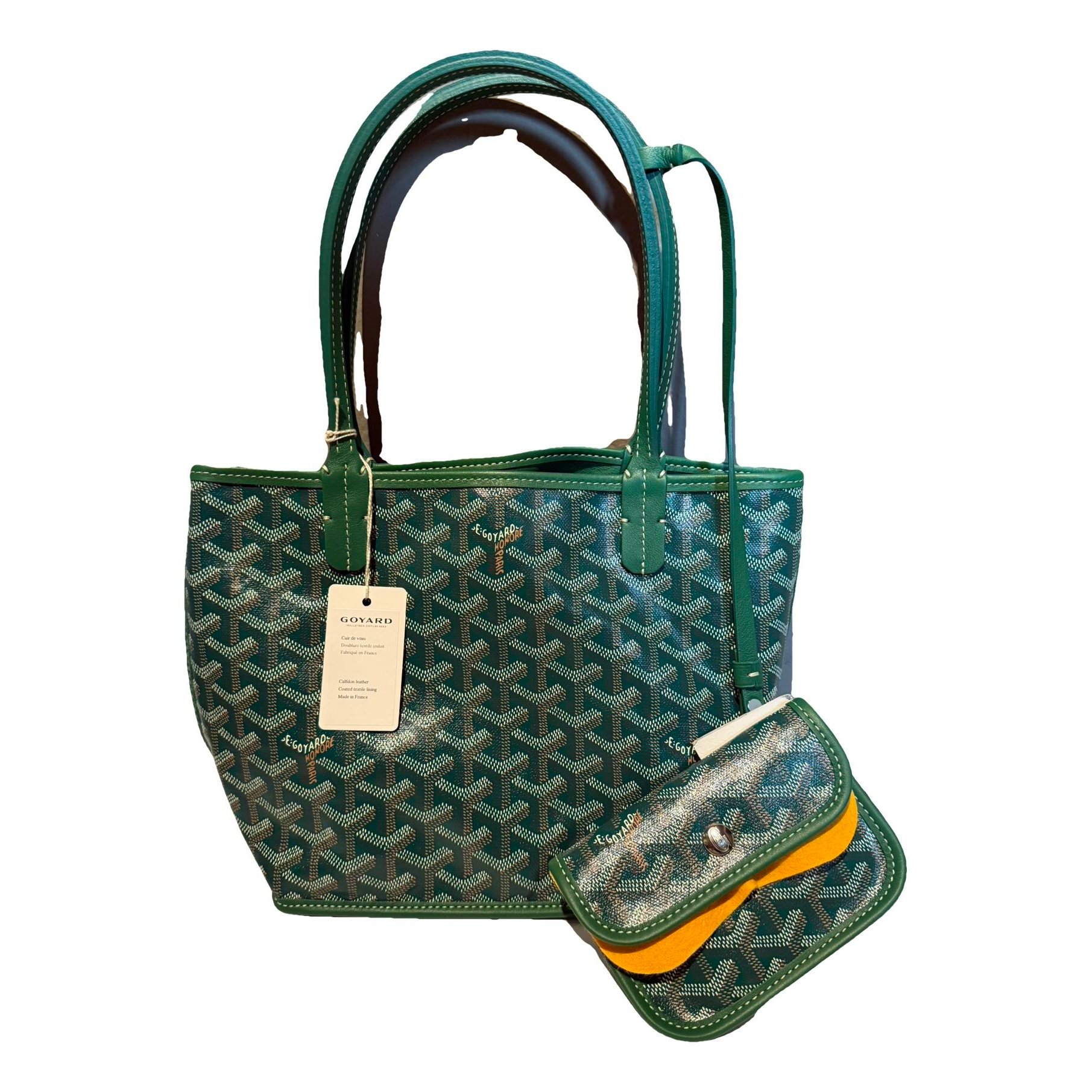 Goyard Anjou leather tote