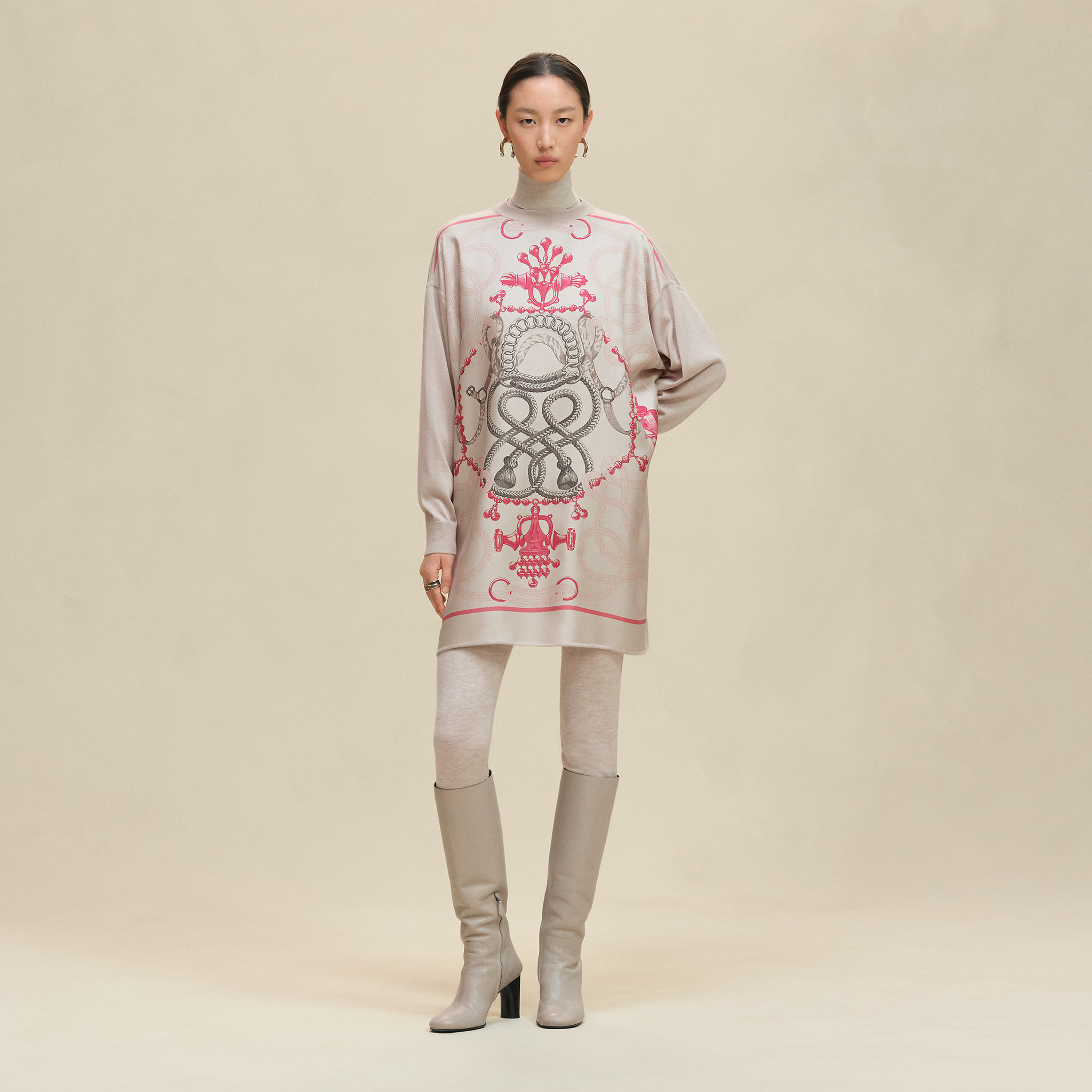 "Palefroi Remix" twillaine tunic short dress