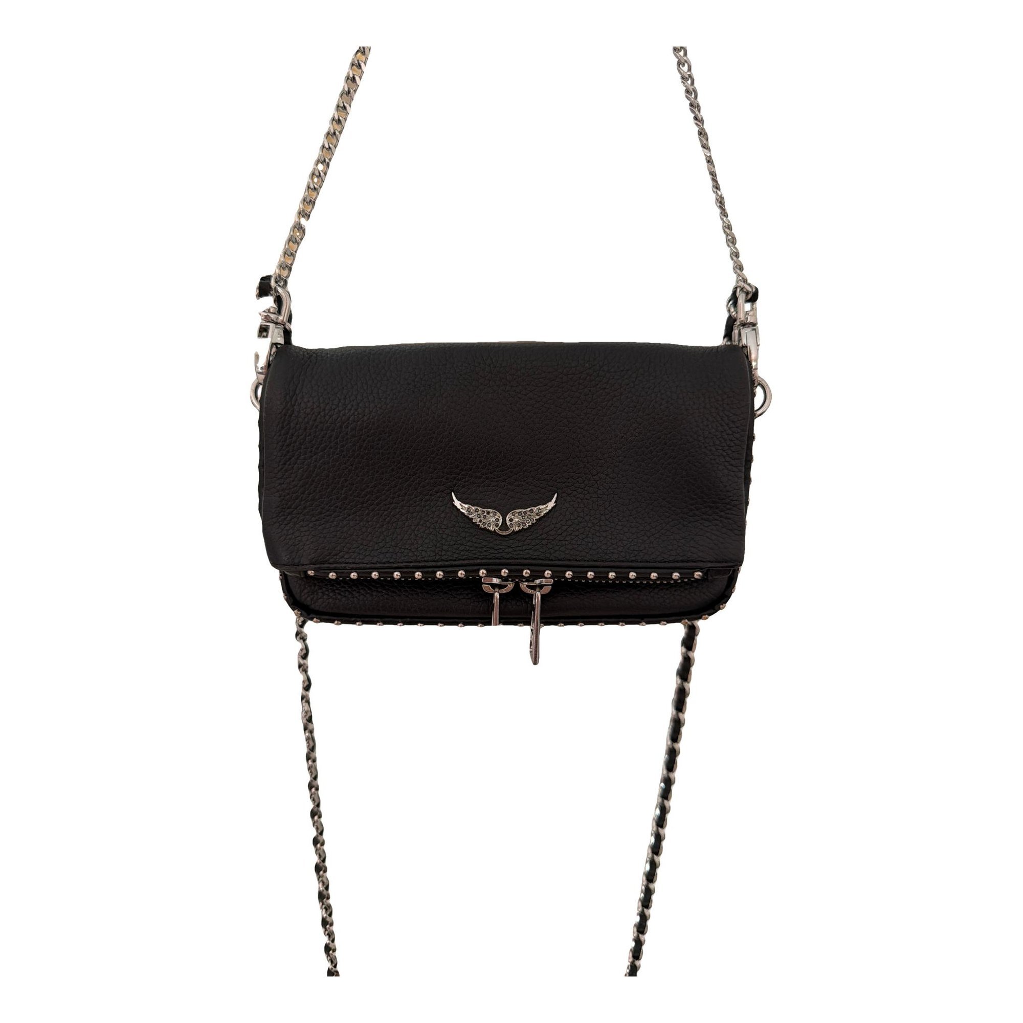 Rock leather crossbody bag