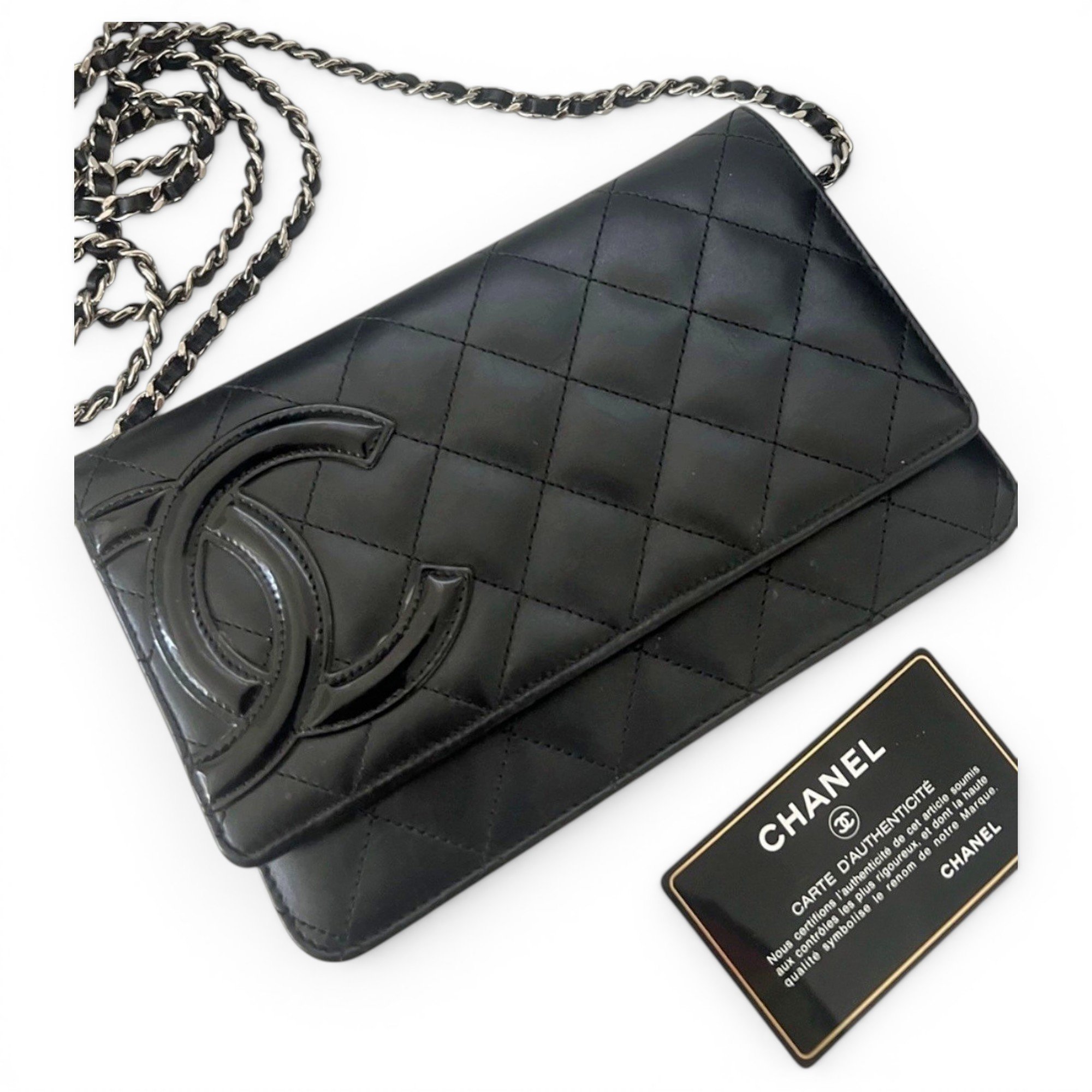 Wallet On Chain Cambon leather crossbody bag