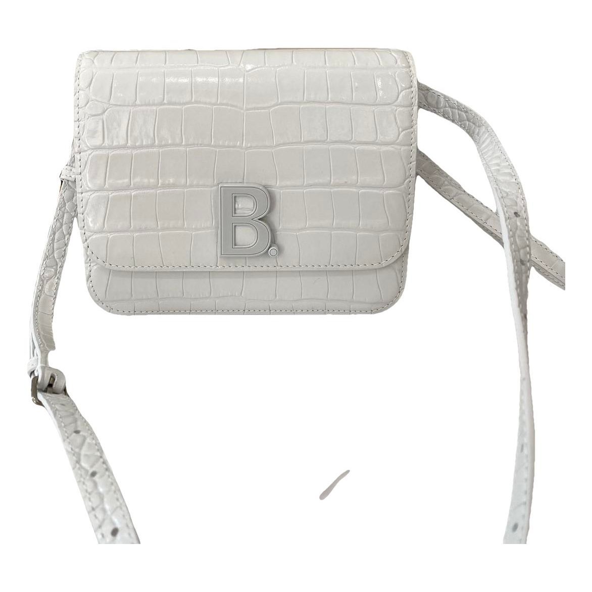 Balenciaga B leather handbag