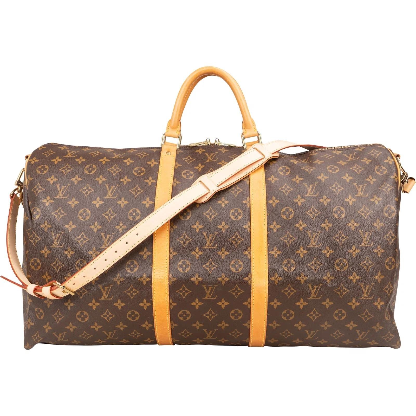 Keepall leather travel bag