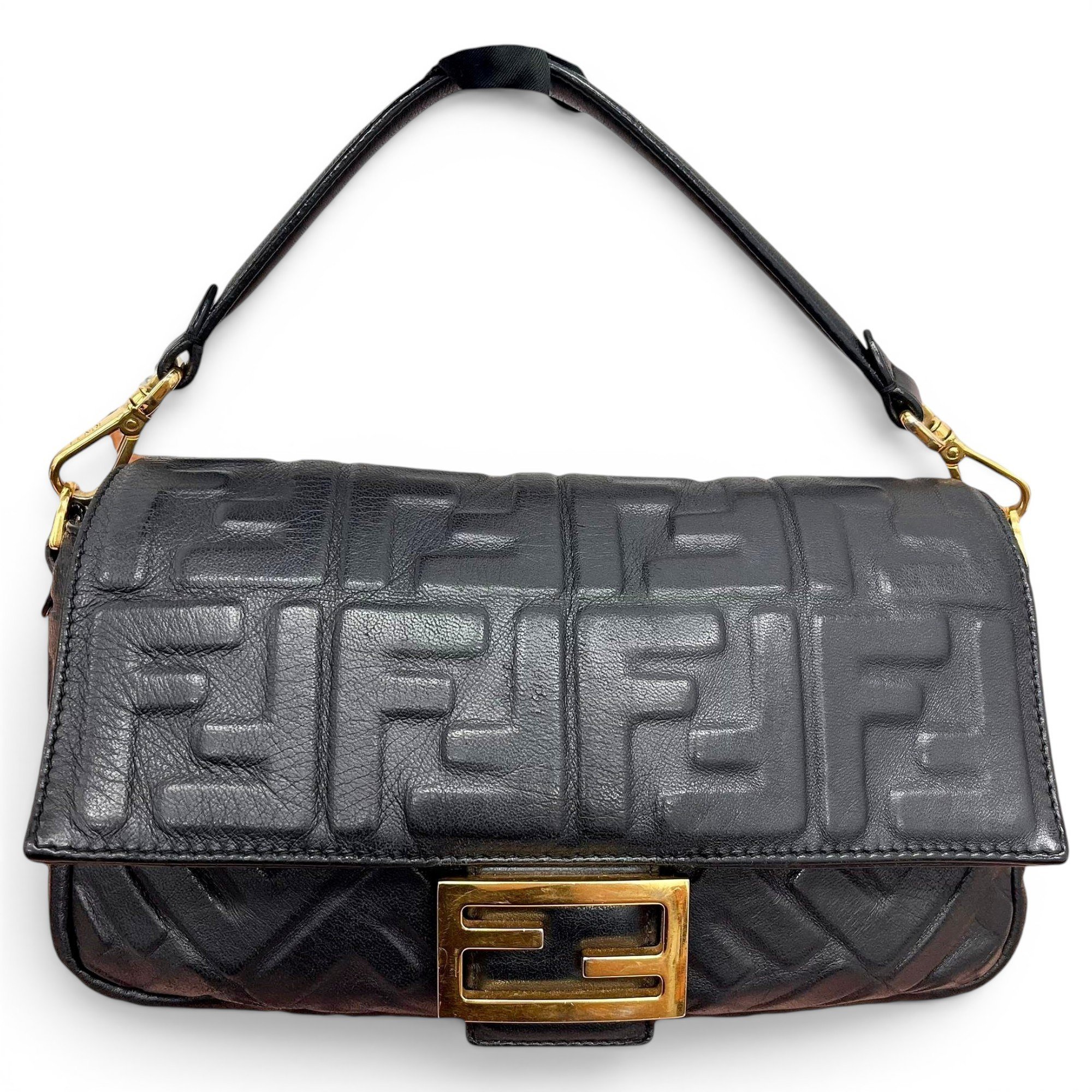 Baguette leather handbag