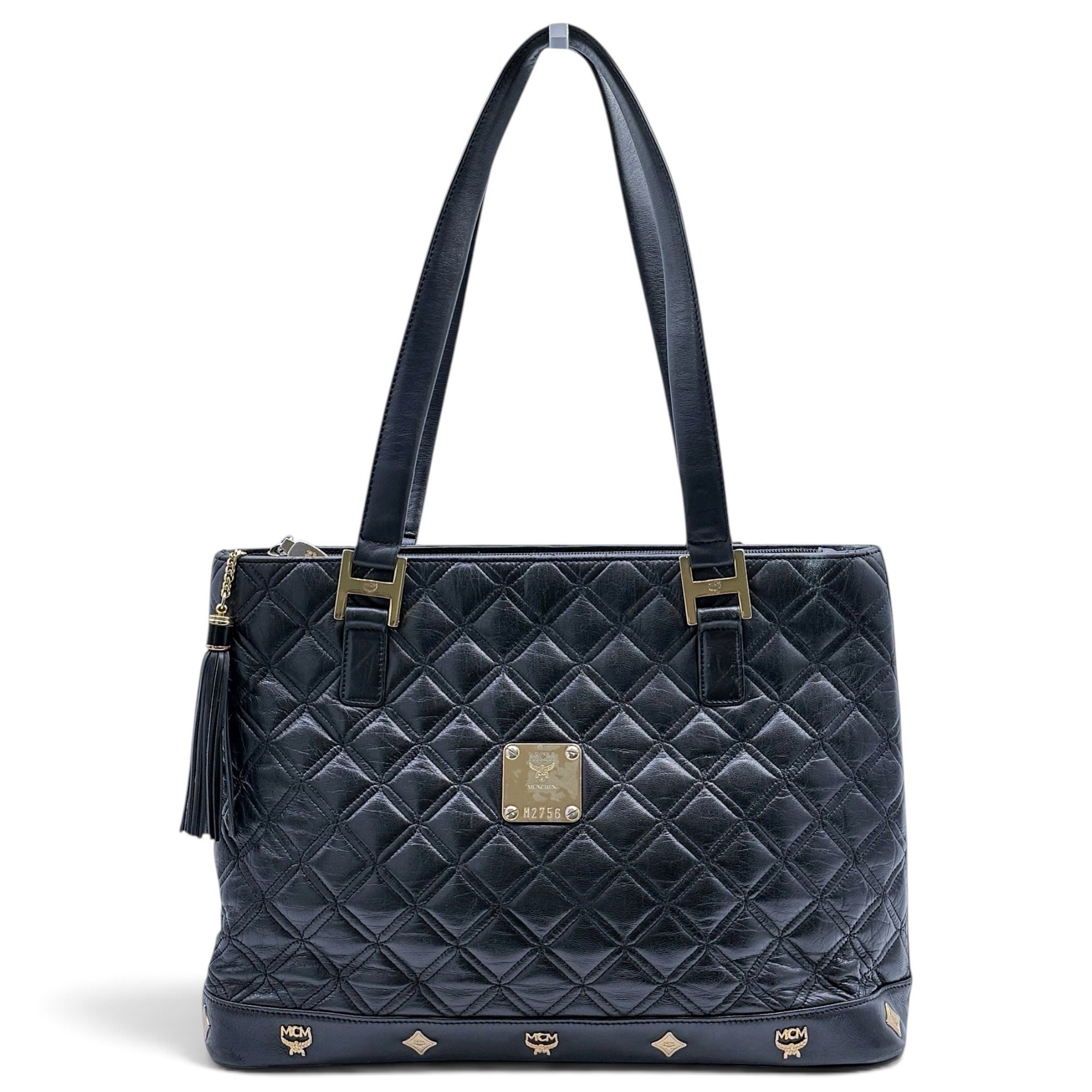 Leather tote