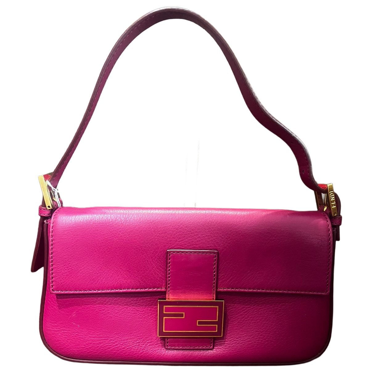 Baguette leather handbag