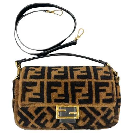 Baguette wool handbag