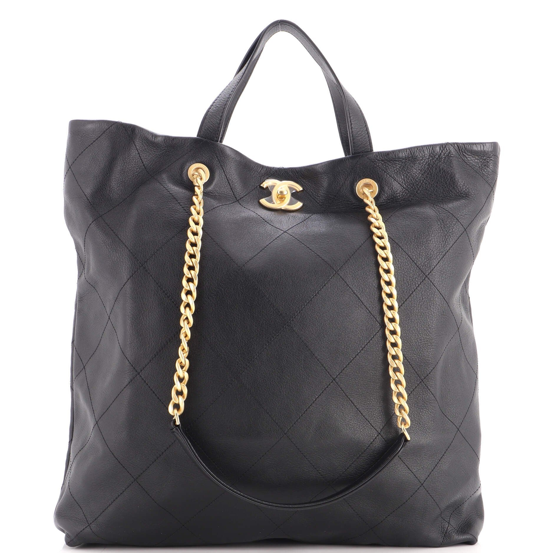 Classic CC Shopping leather tote
