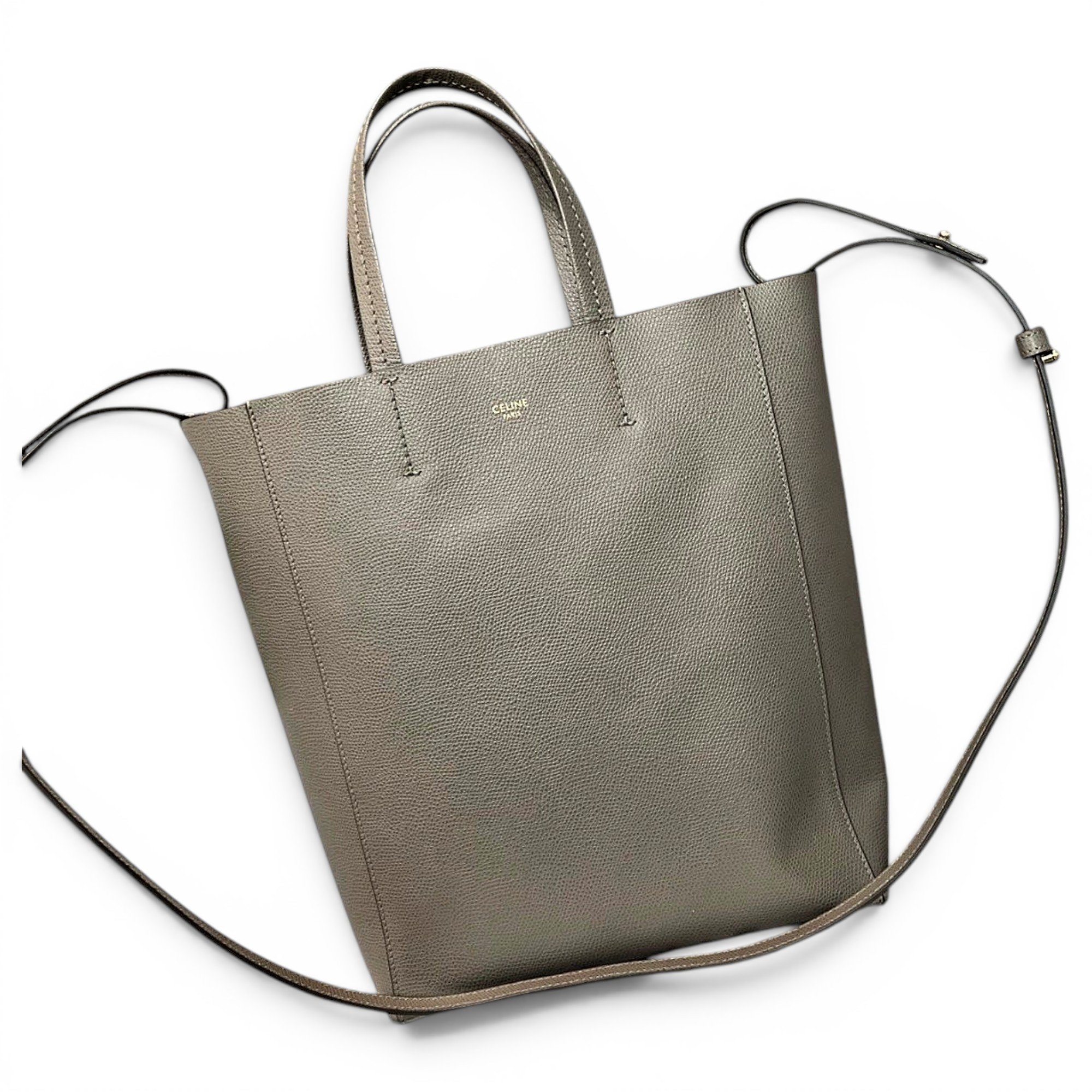 Cabas leather handbag