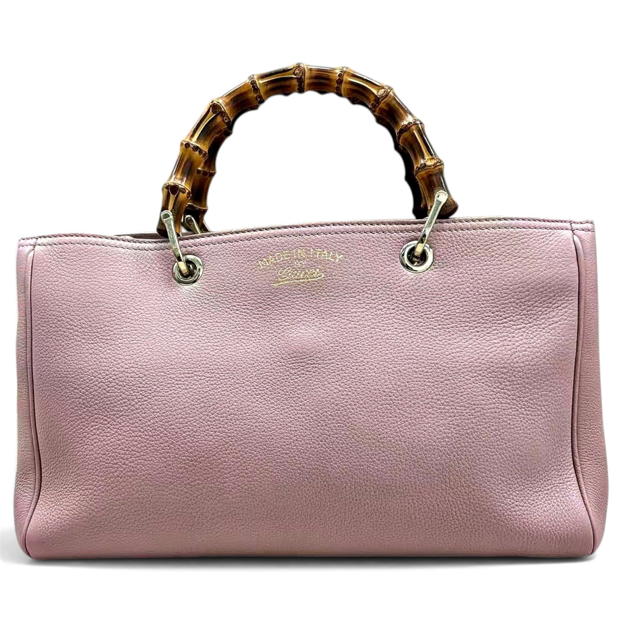 Bamboo leather handbag