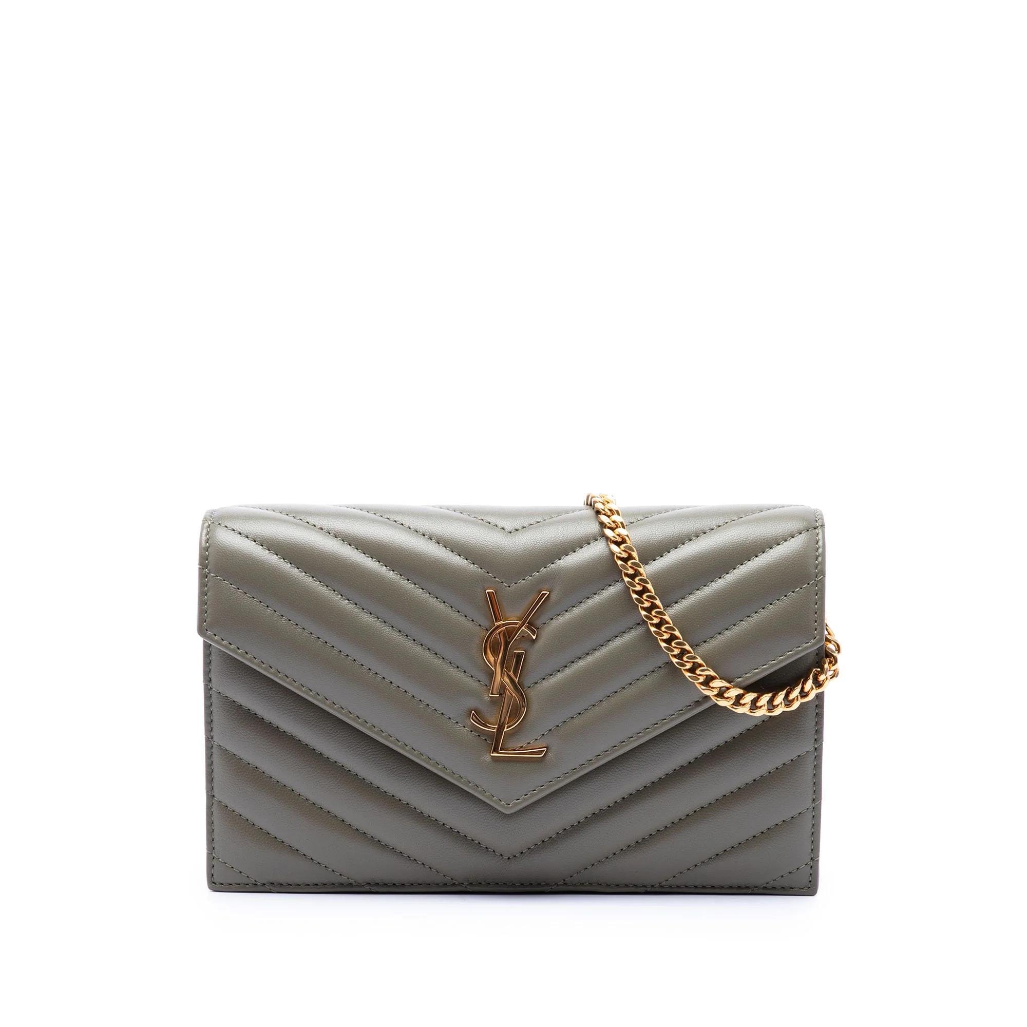 Envelope leather crossbody bag