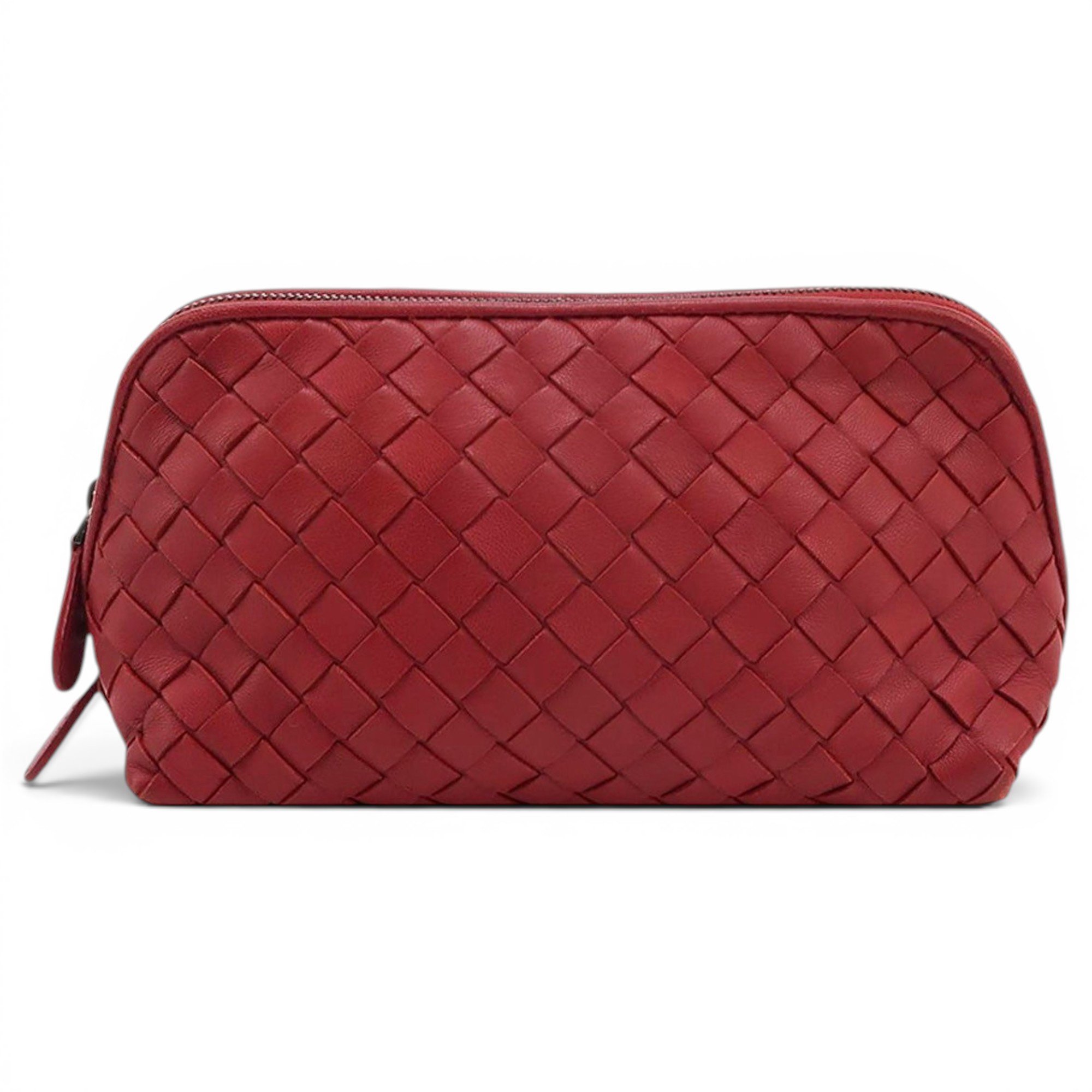 Leather clutch bag
