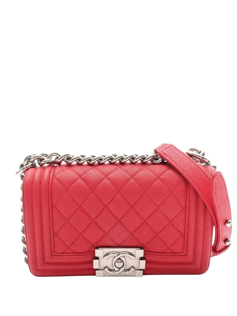 2018 Small Quilted Caviar Boy Flap crossbody bag