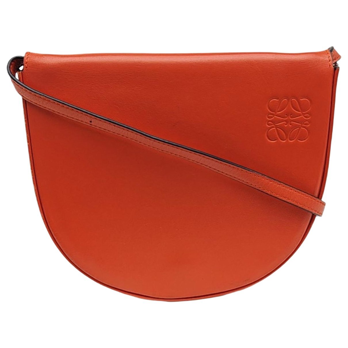 Heel leather handbag