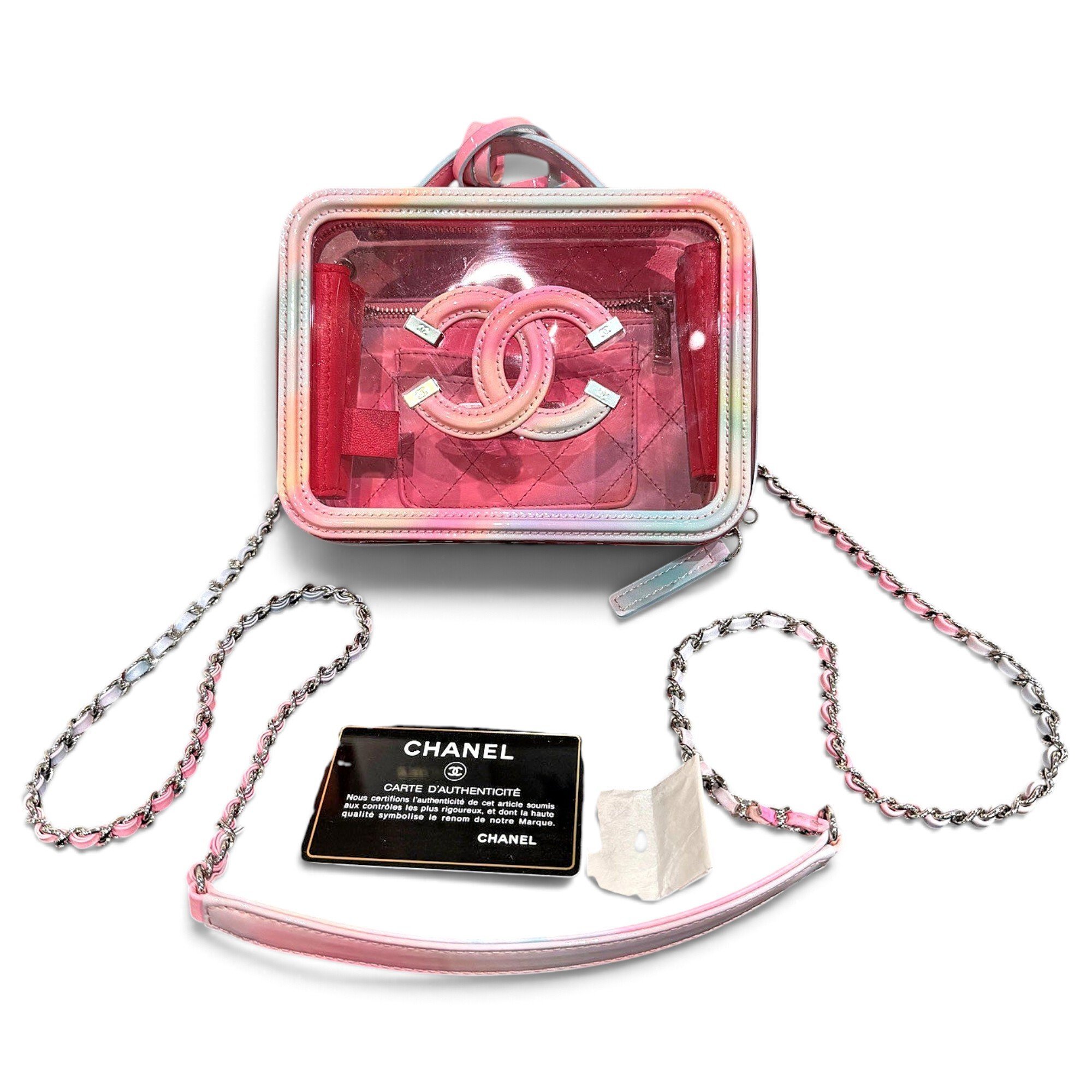 Vanity leather handbag