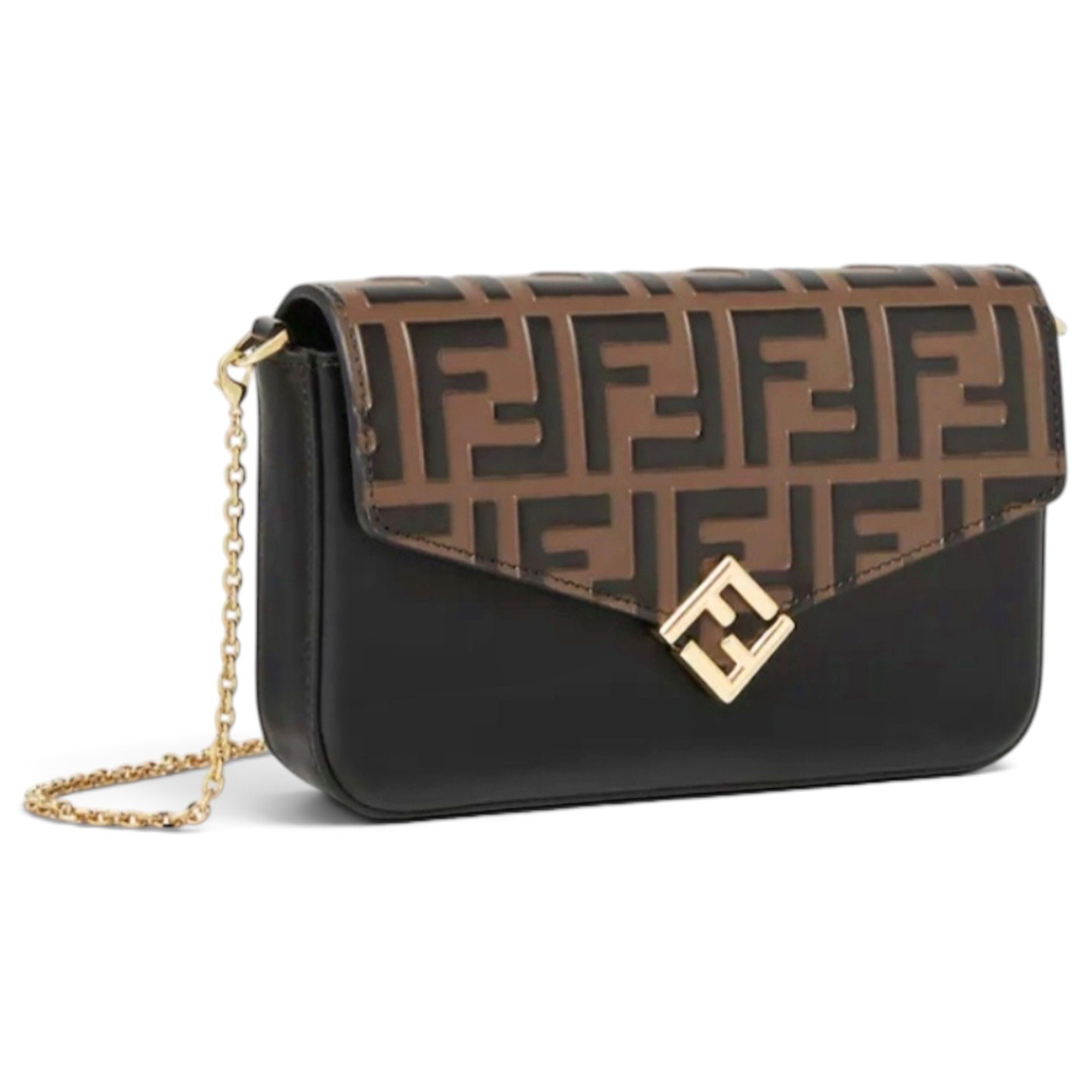 Wallet On Chain leather crossbody bag